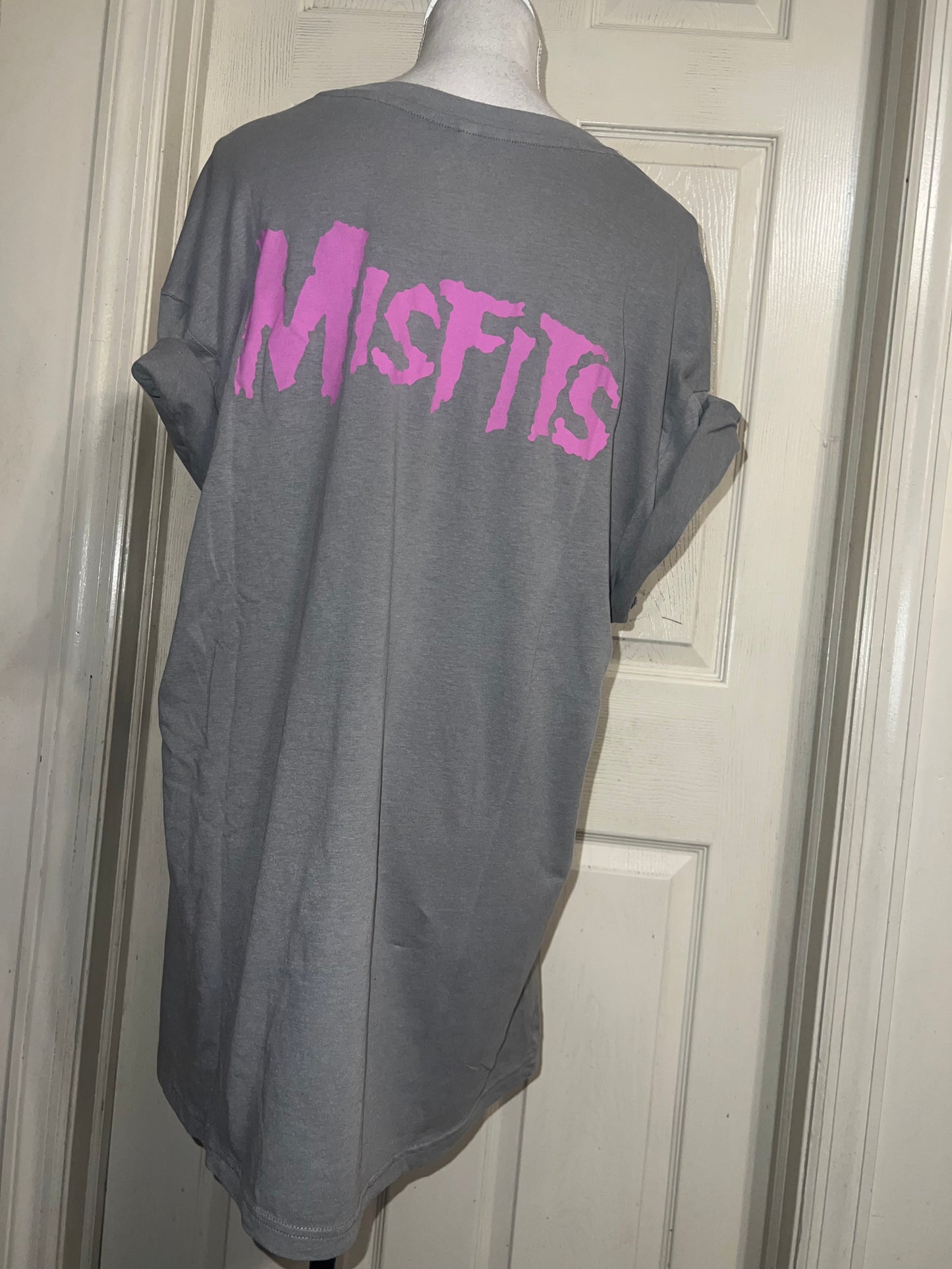 Misfits Double Sided Oversized Distressed Tee