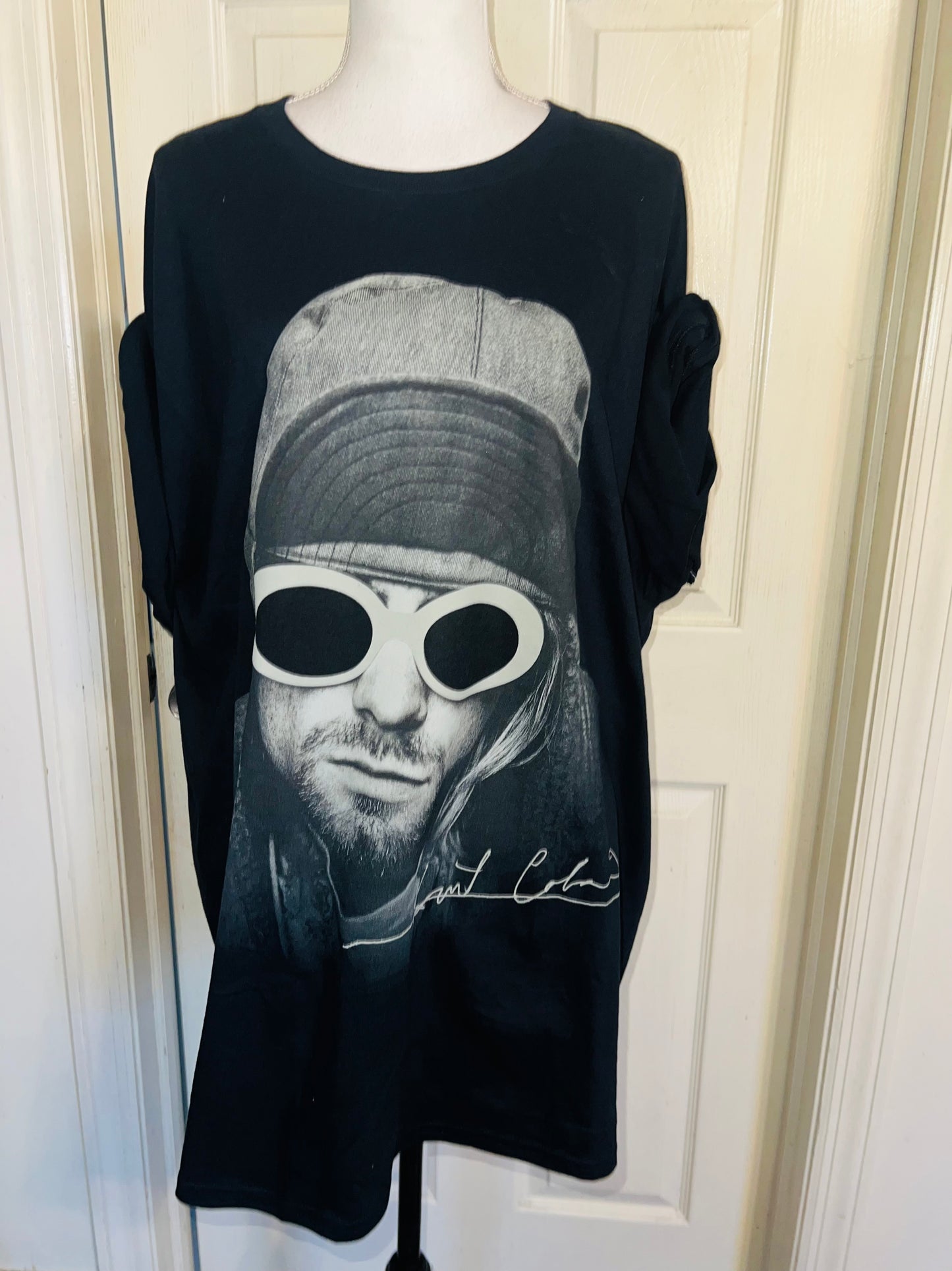 Kurt Cobain Oversized Distressed Tee