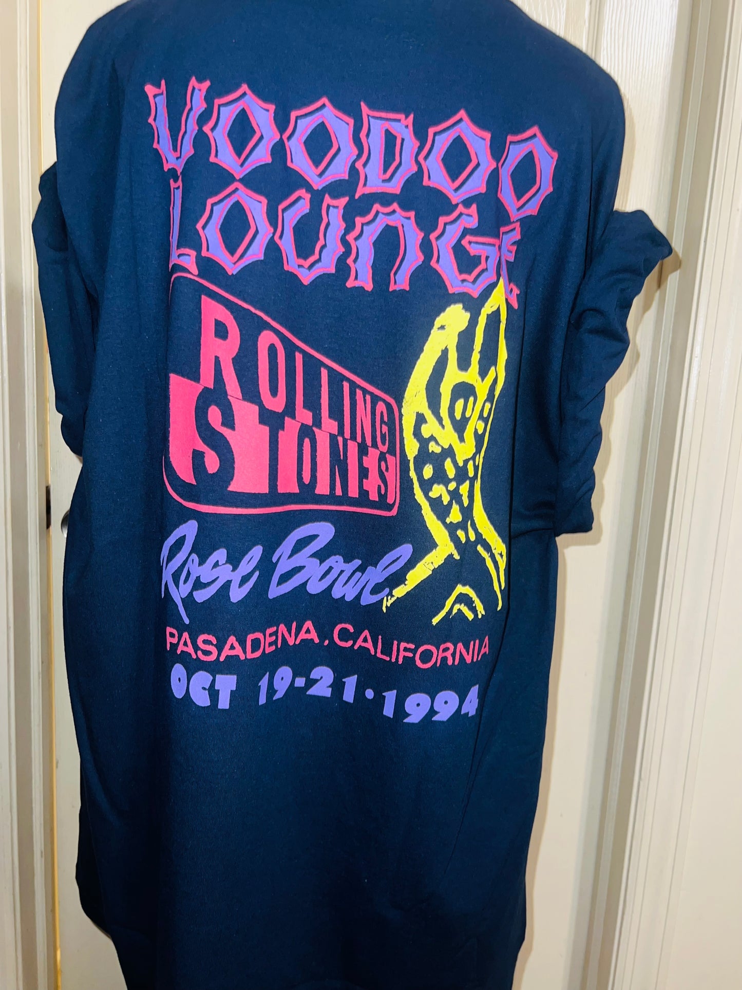 The Rolling Stones Double Sided Oversized Distressed Tee