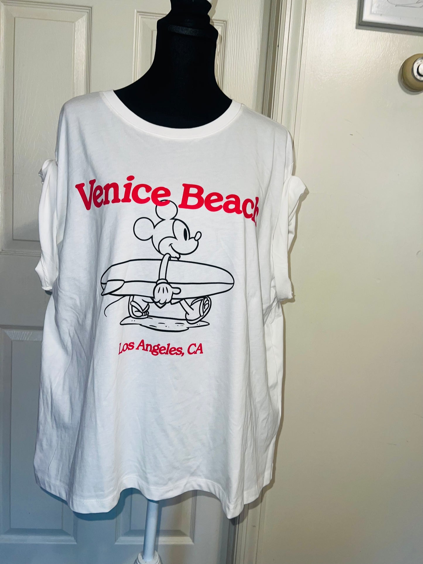 Mickey Mouse Oversized Distressed Tee