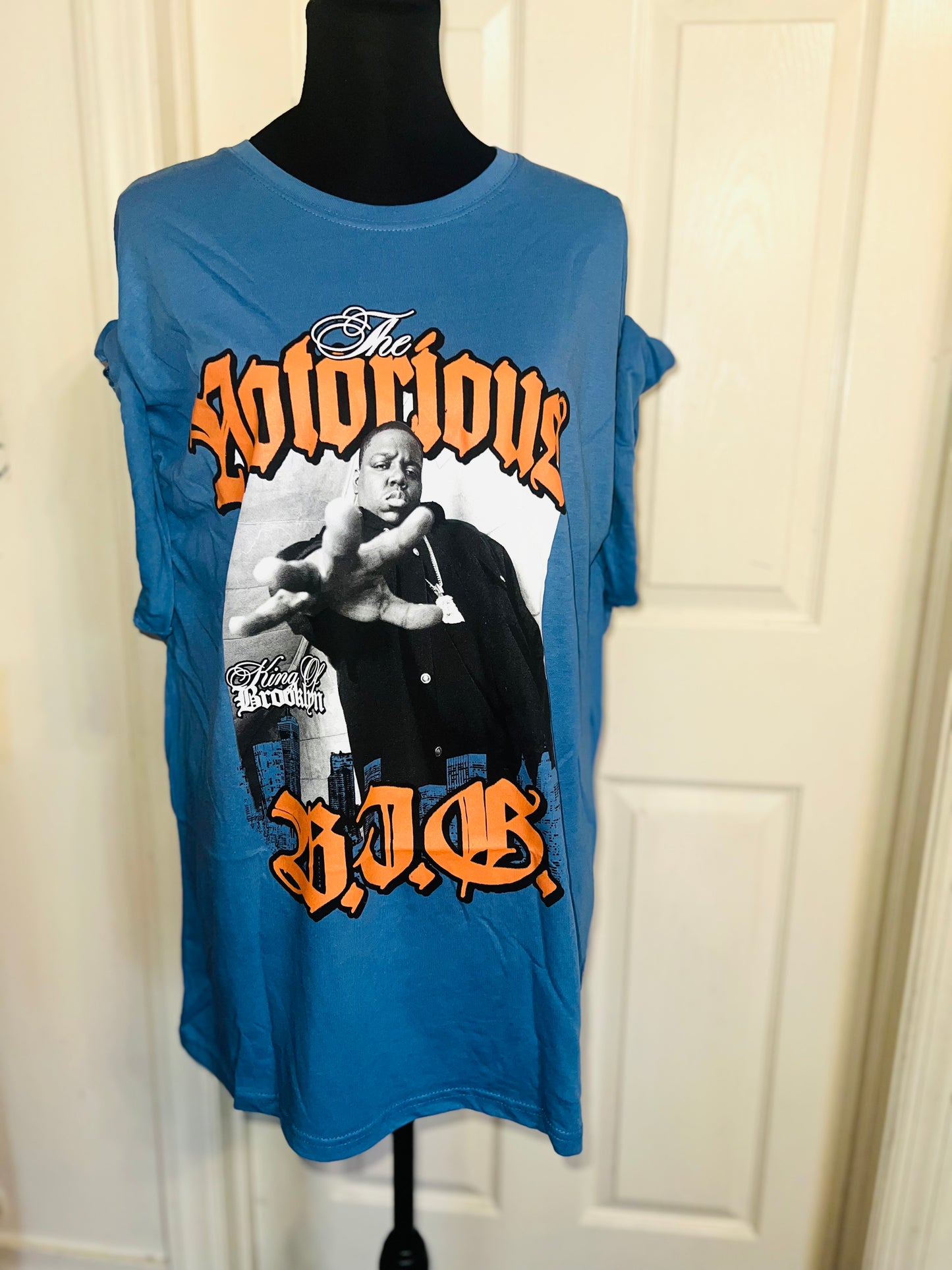 Notorious BIG Oversized Distressed Tee