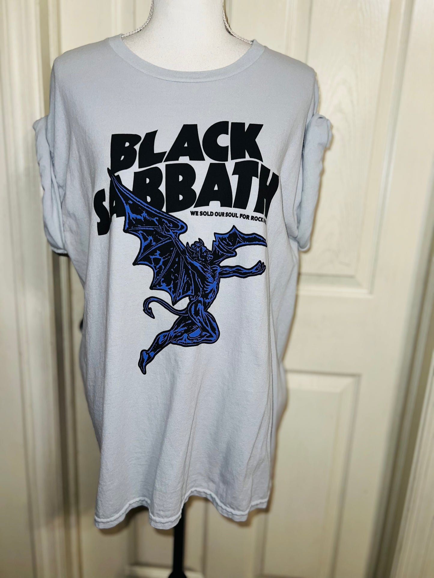 Black Sabbath Oversized Distressed Tee