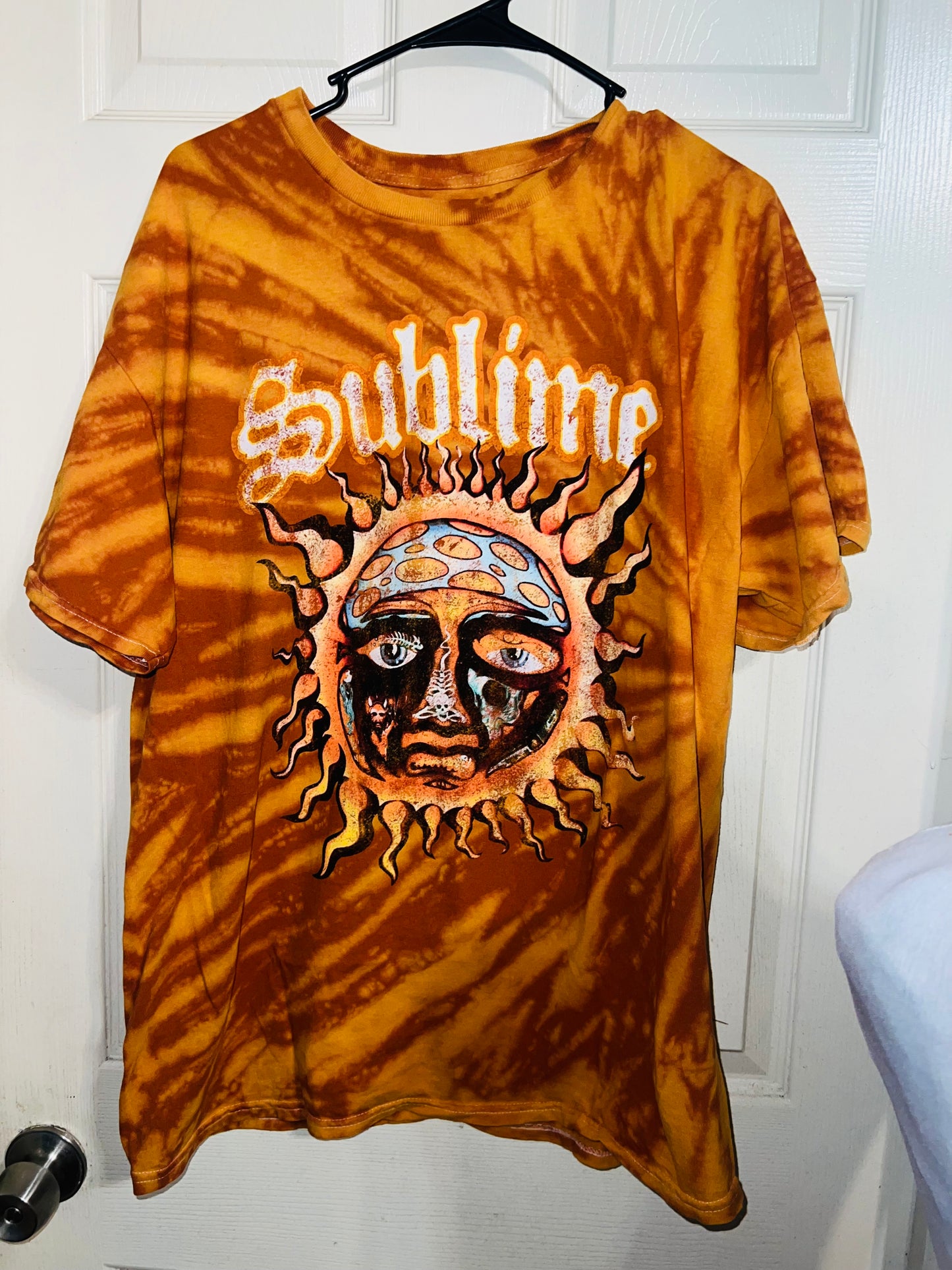 Sublime Tie Dyed Oversized Distressed Tee