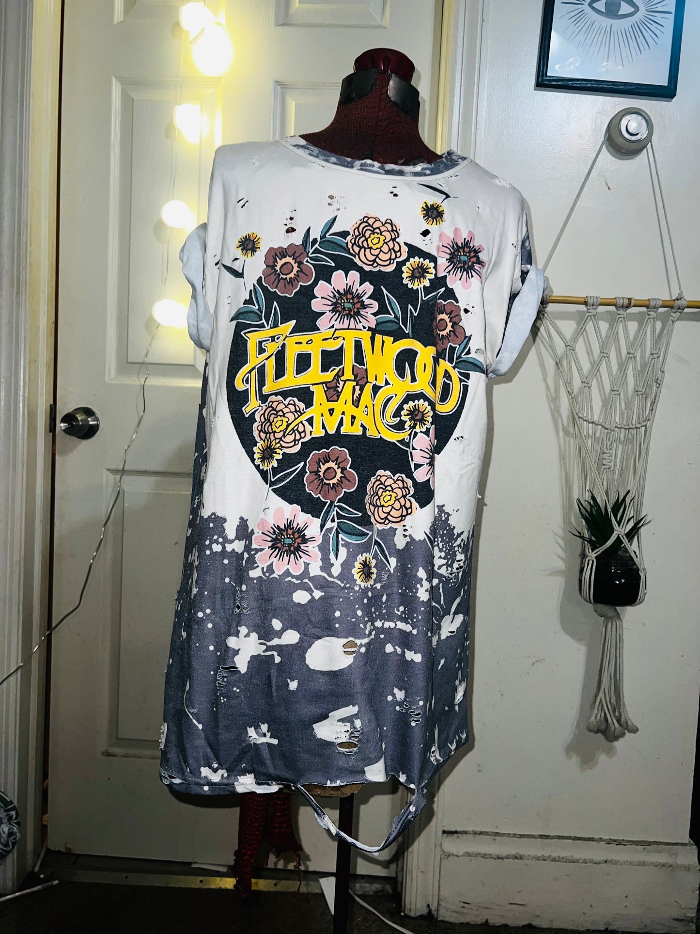 Fleetwood Mac Floral Distressed Tee