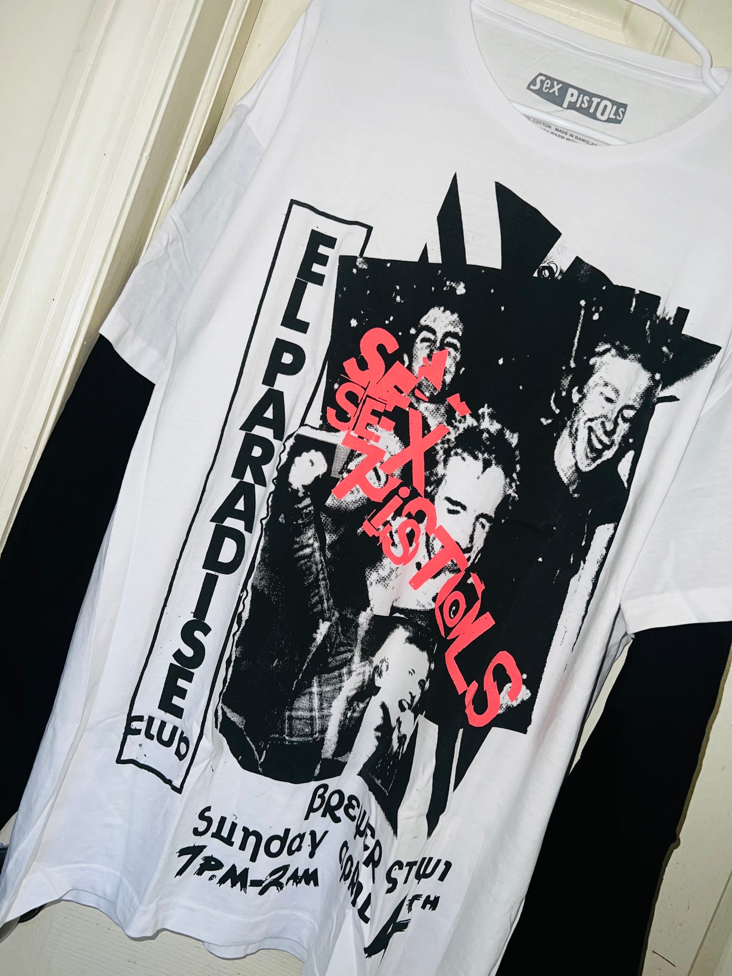Sex Pistols Double Sided Long Sleeve Oversized Shirt