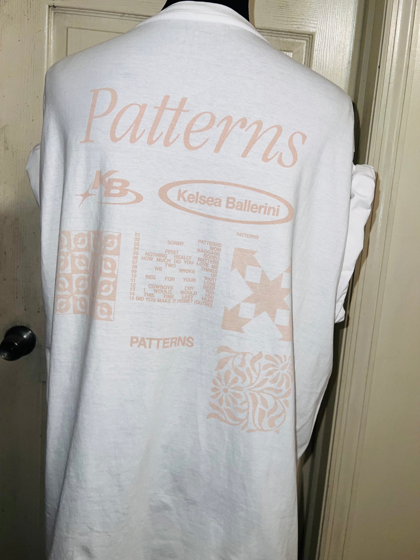 Kelsea Ballerini Oversized Double Sided Distressed Tour Tee