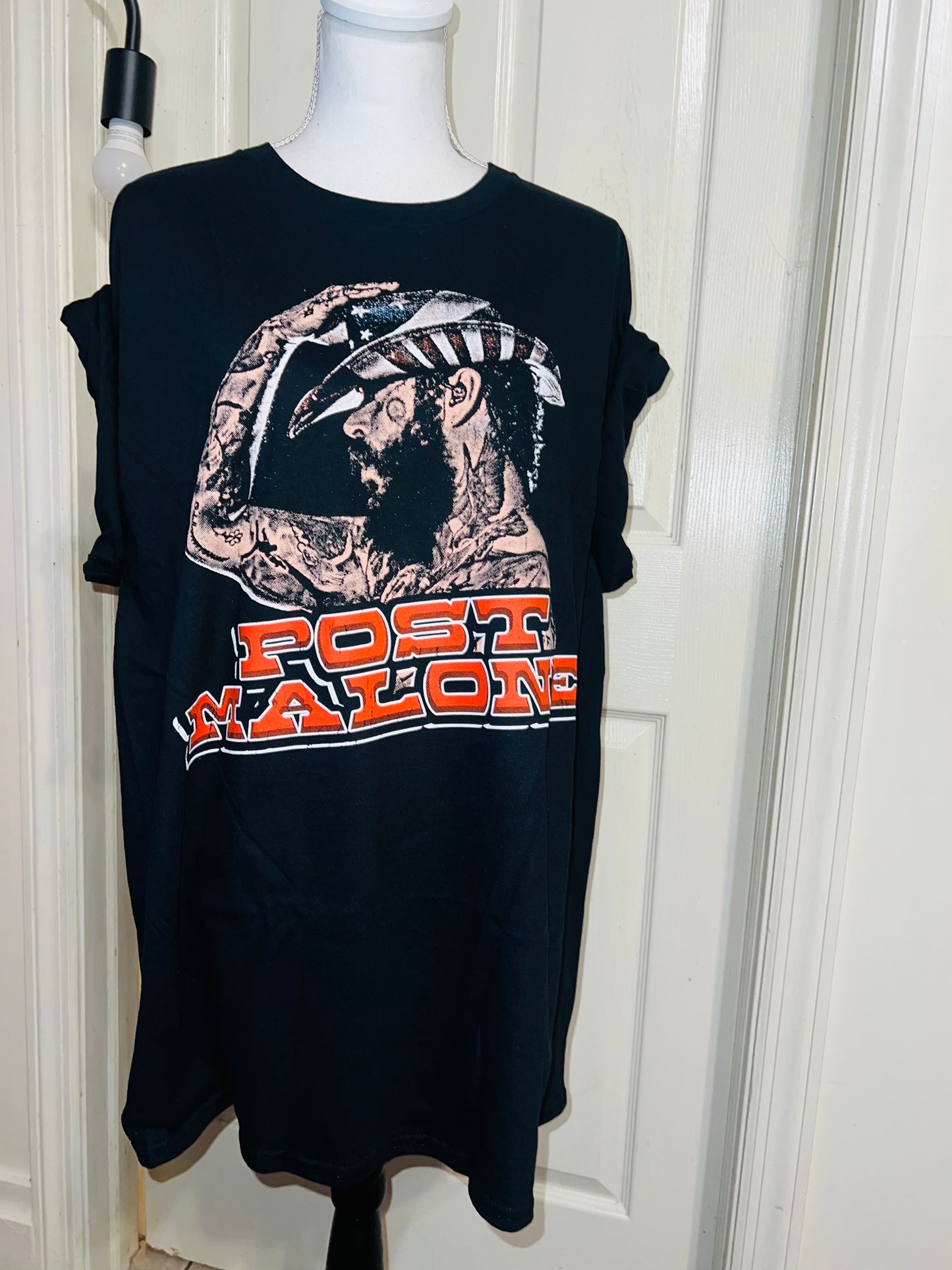 Post Malone Oversized Distressed Teeo