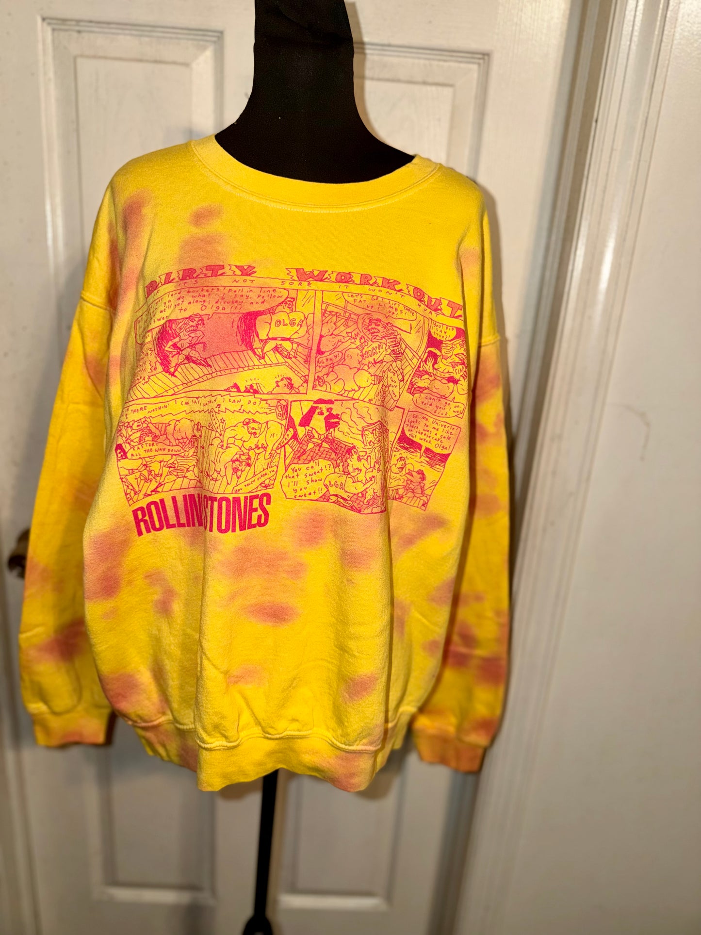The Rolling Stones Oversized Distressed Sweatshirt
