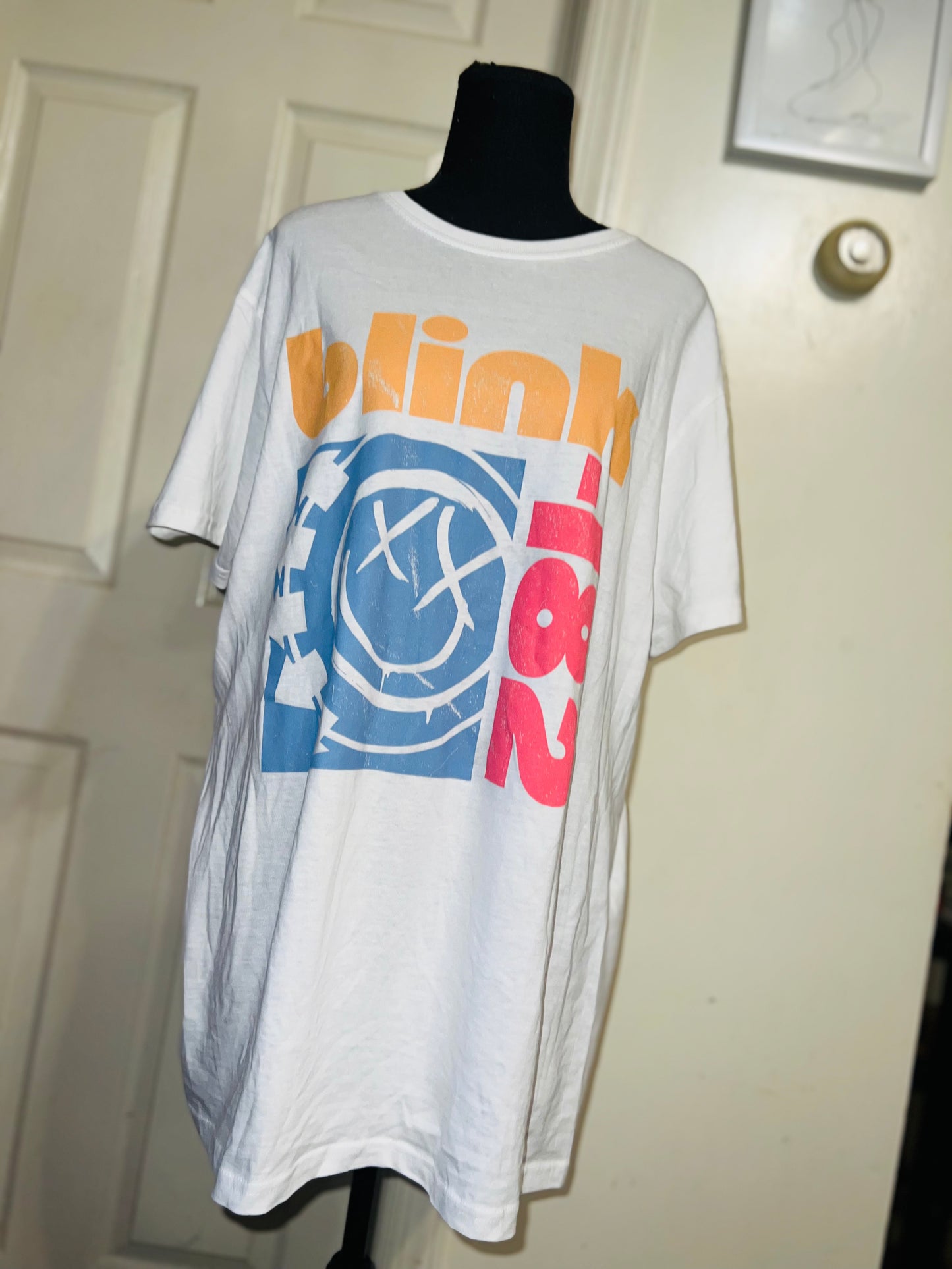 Blink 182 Oversized Distressed Tee