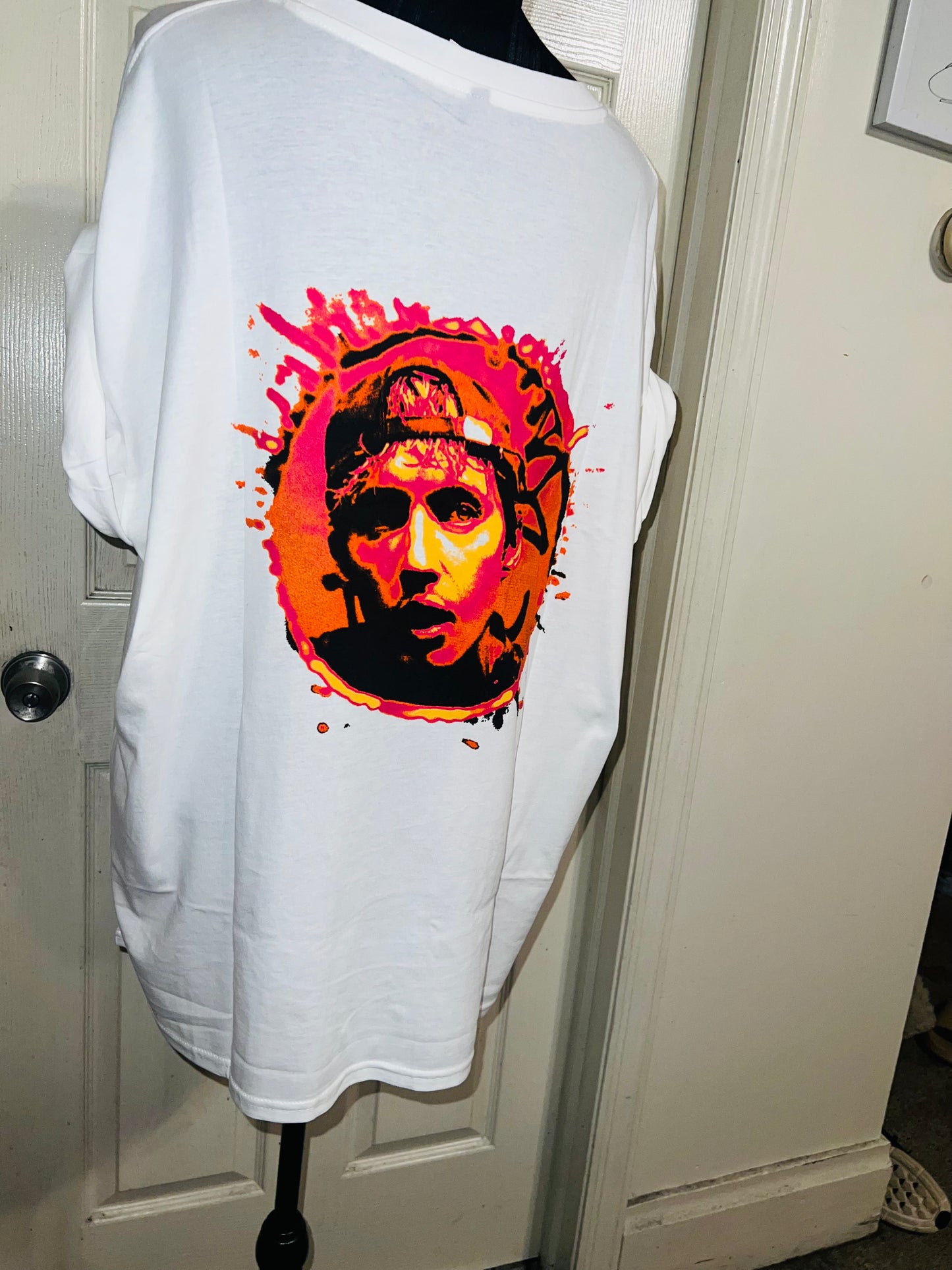 Rush Double Sided Oversized Distressed Tee