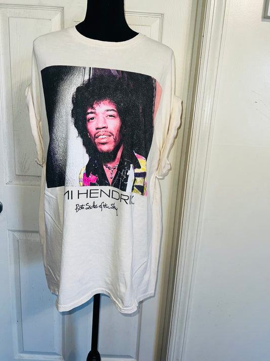 Jimi Hendrix Oversized Distressed Tee