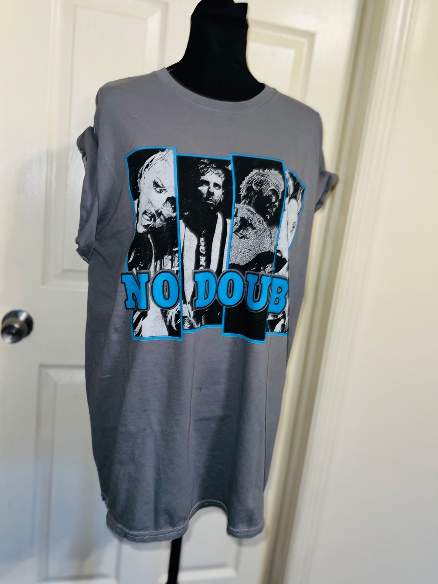 No Doubt Oversized Distressed Tee