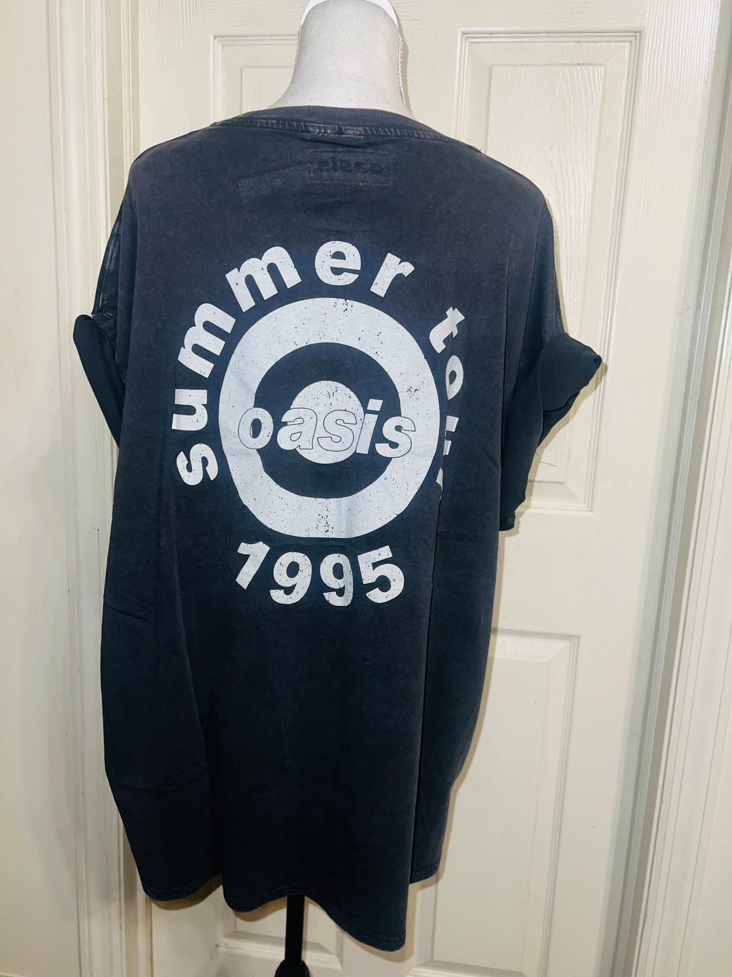 Oasis Double Sided Oversized Distressed Tee