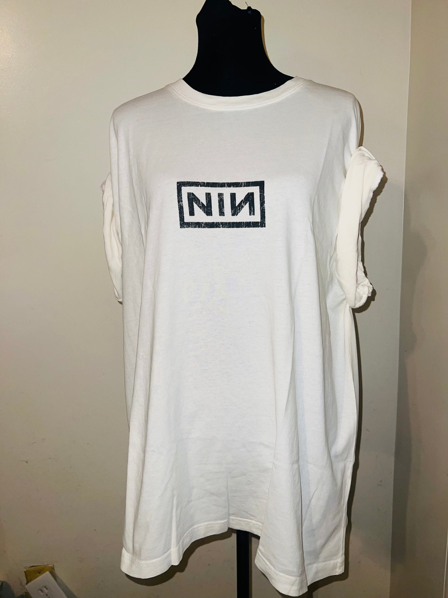 Nine Inch Nails Double Sided Oversized Distressed Tee