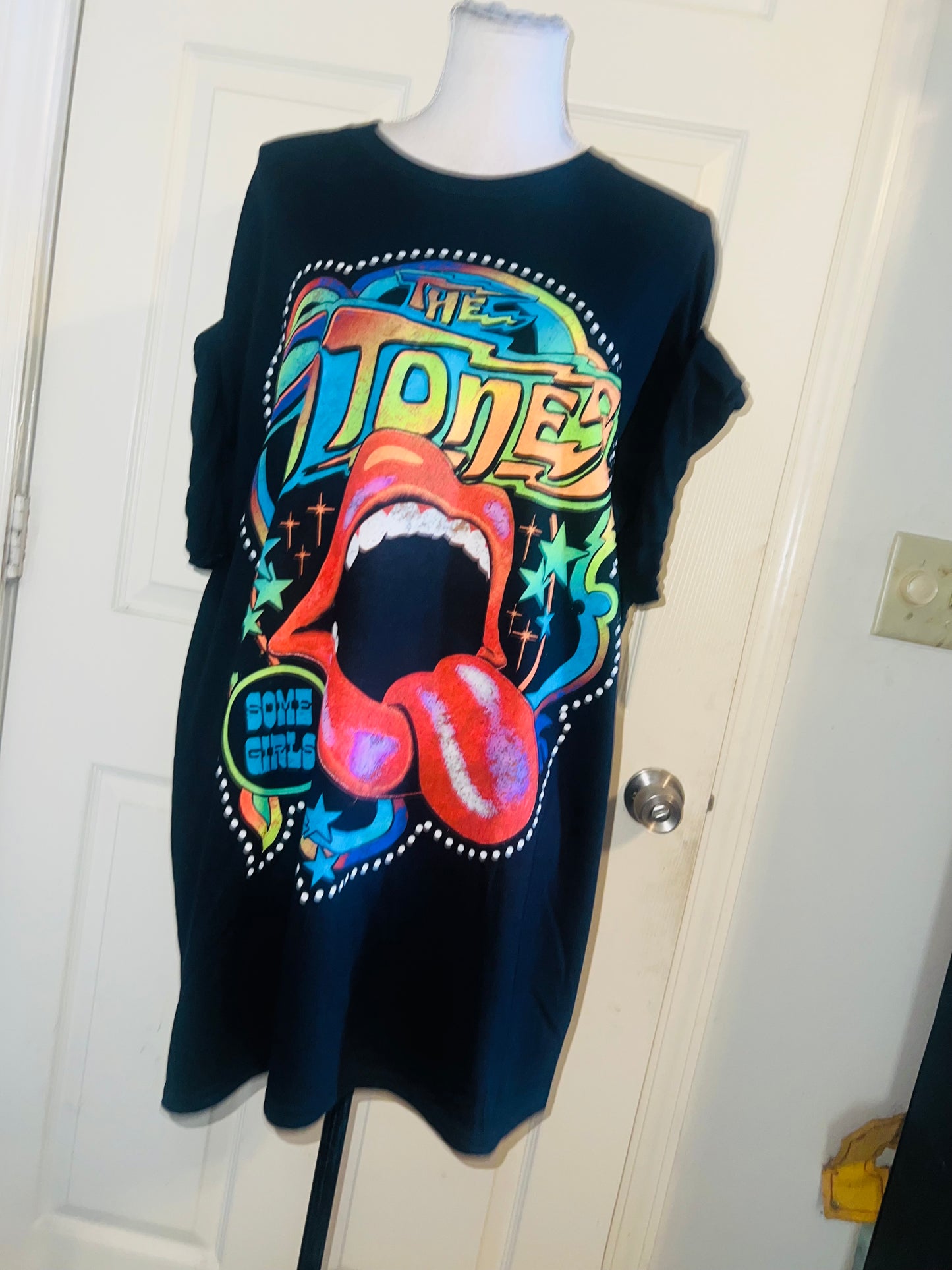 Rolling Stones Oversized Distressed Tee