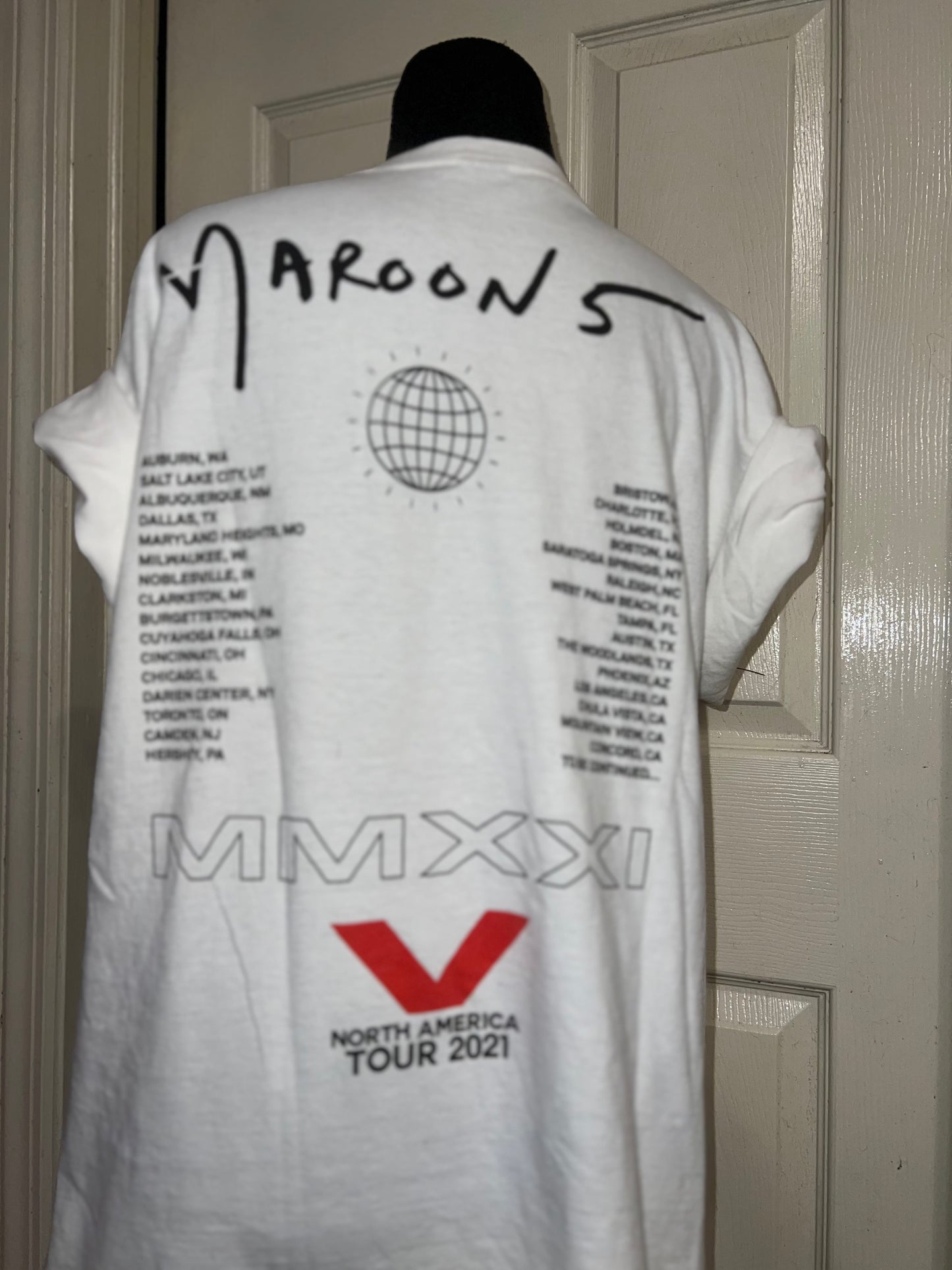 Maroon 5 Double Sided Distressed Tour Tee