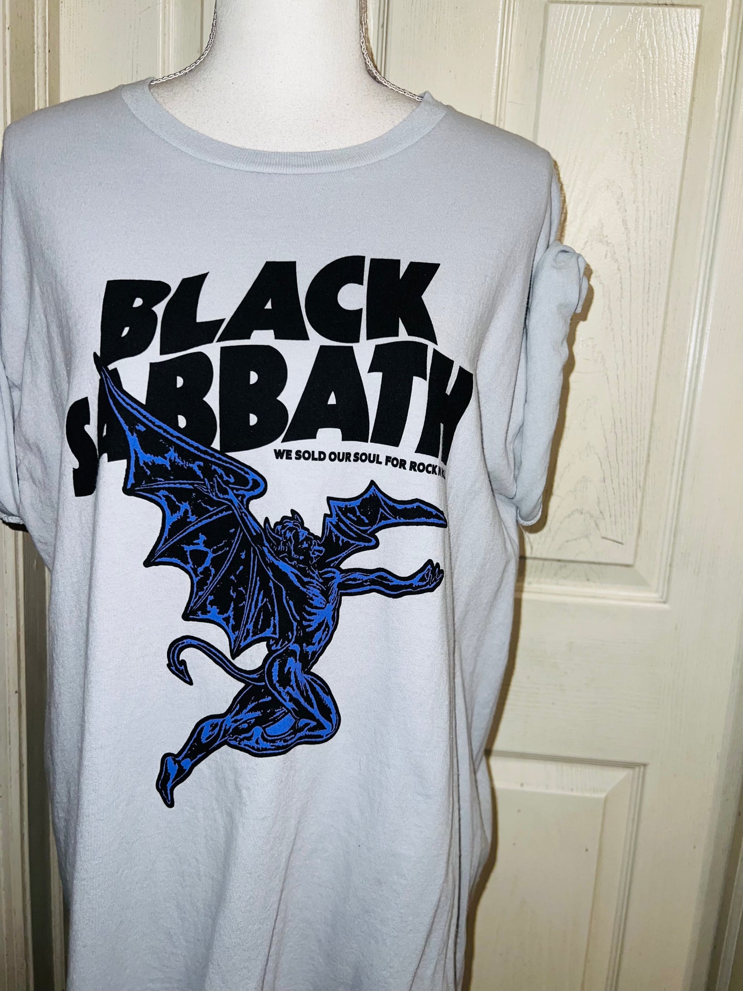 Black Sabbath Oversized Distressed Tee
