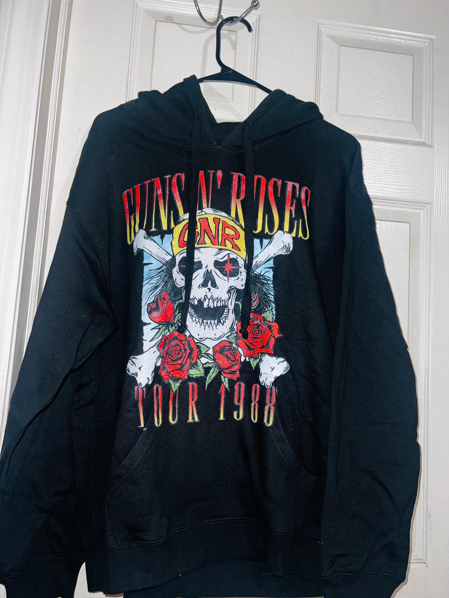 Guns n Roses Tour Oversized Drawstring Sweatshirt