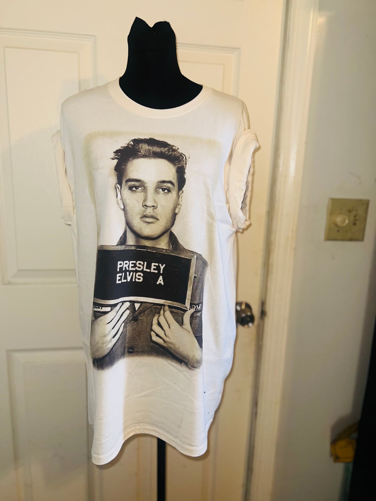 Elvis Oversized Distressed Tee