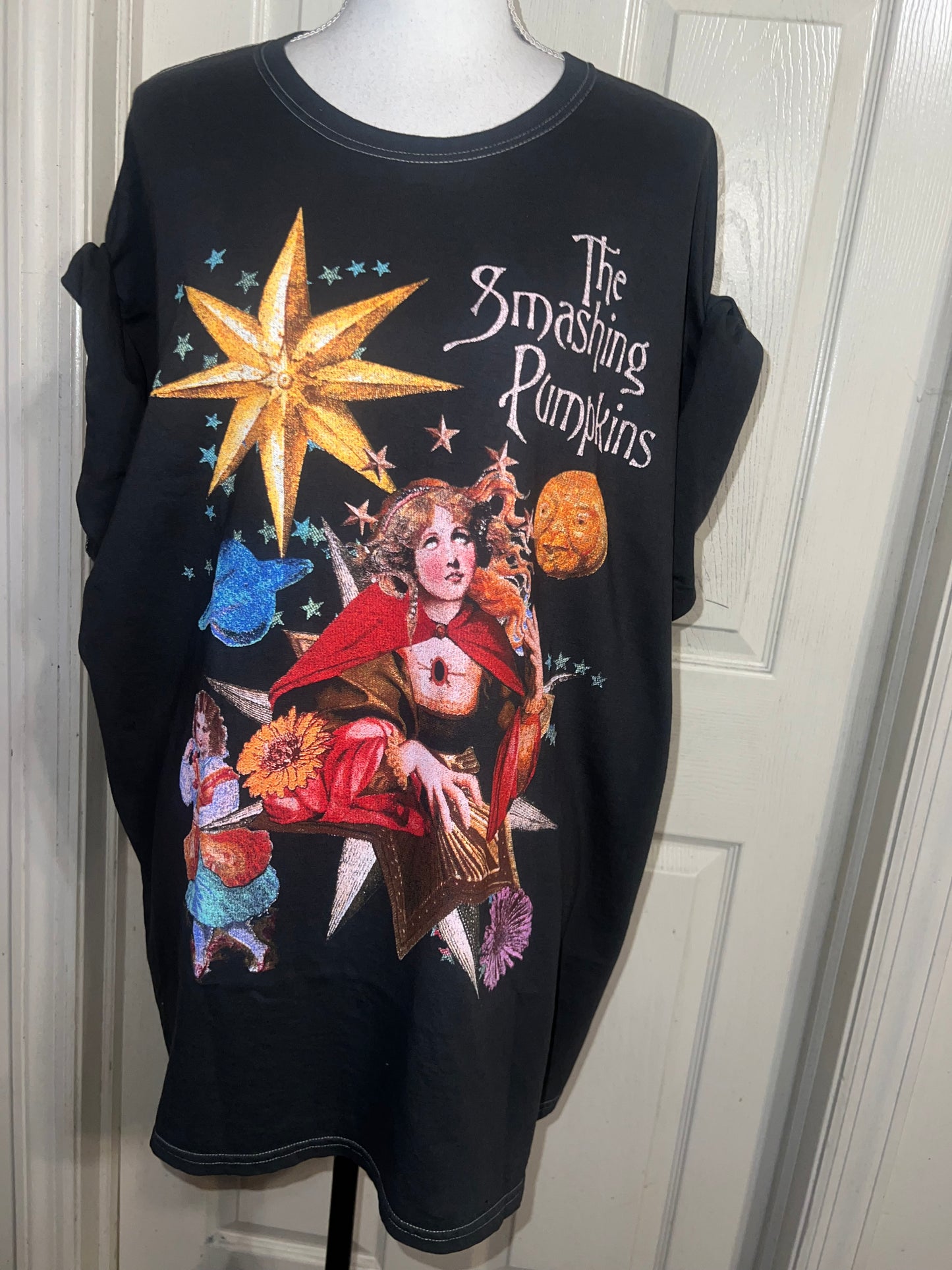 The Smashing Pumpkins Oversized Distressed Tee