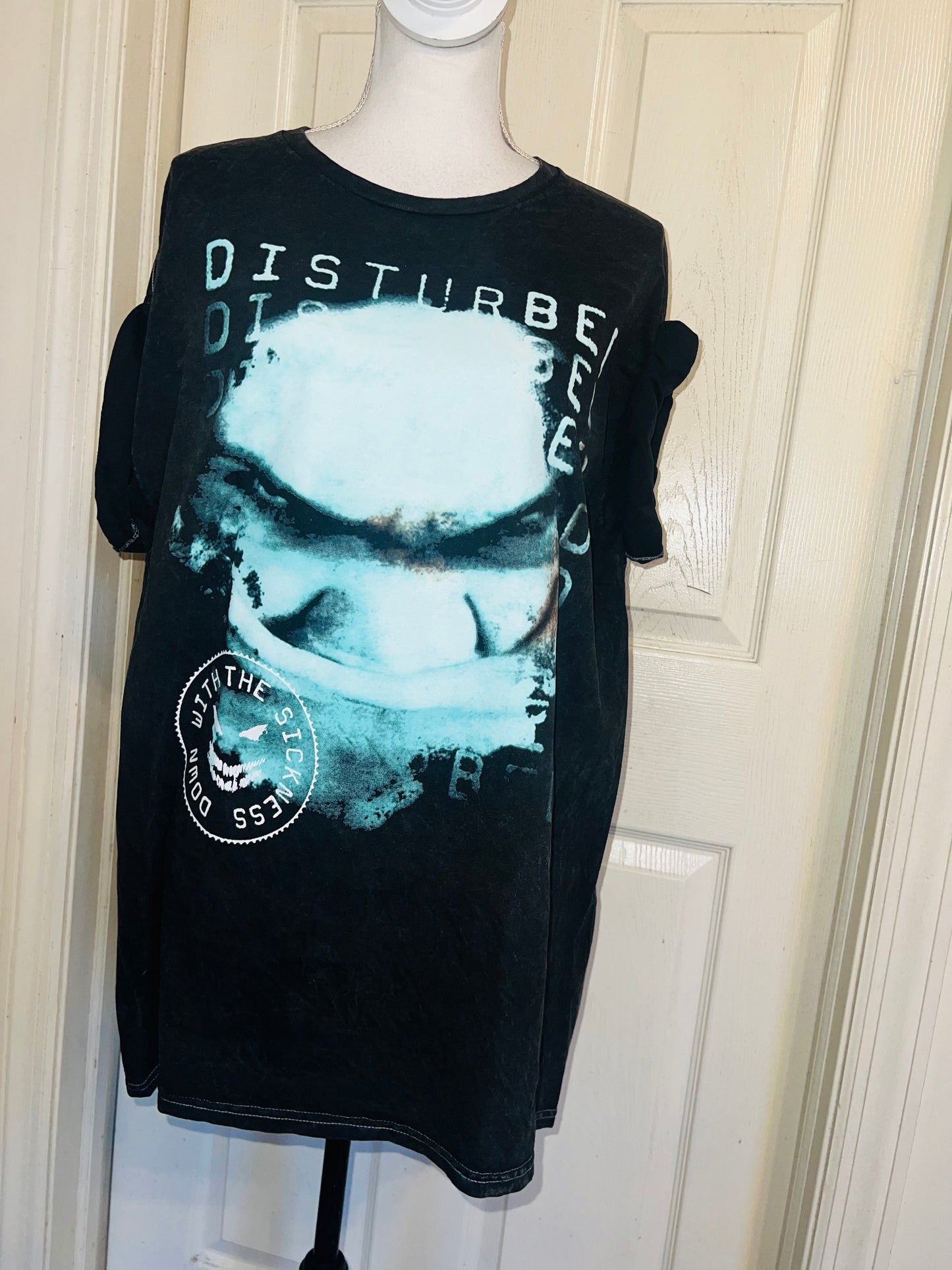 Disturbed Oversized Distressed Tee