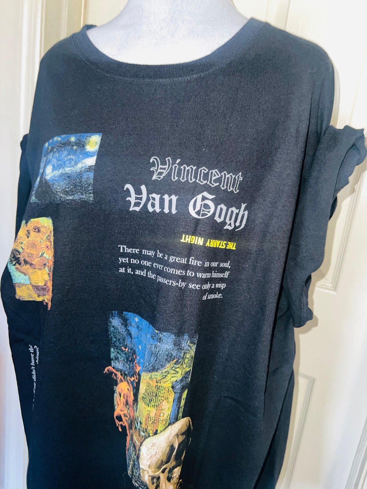 Vincent Van Gogh Oversized Distressed Tee