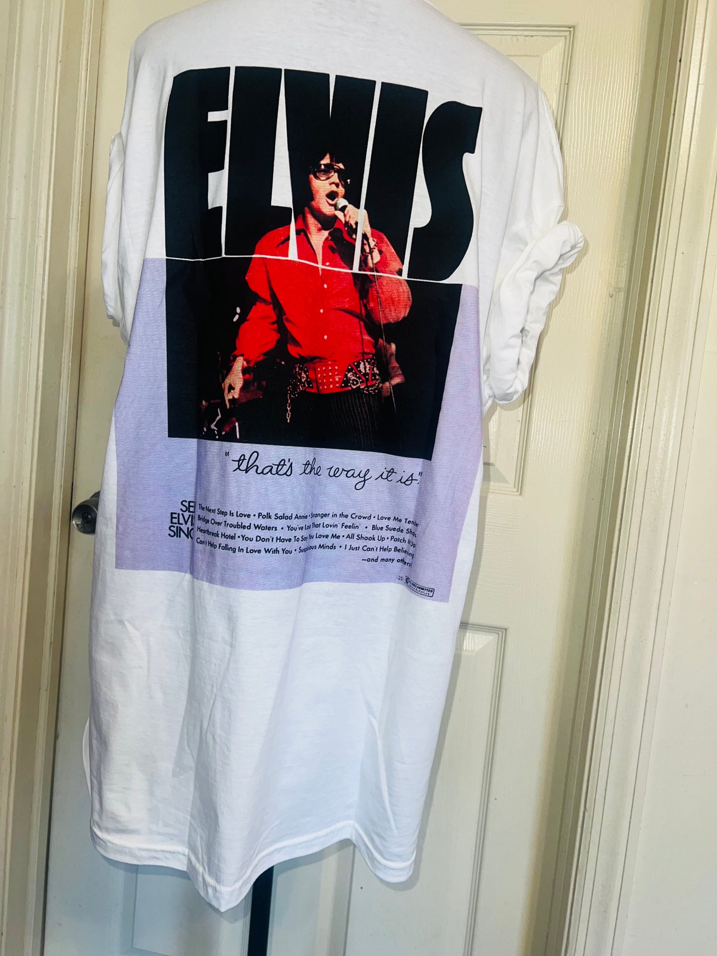 Elvis Double Sided Oversized Distressed Tee