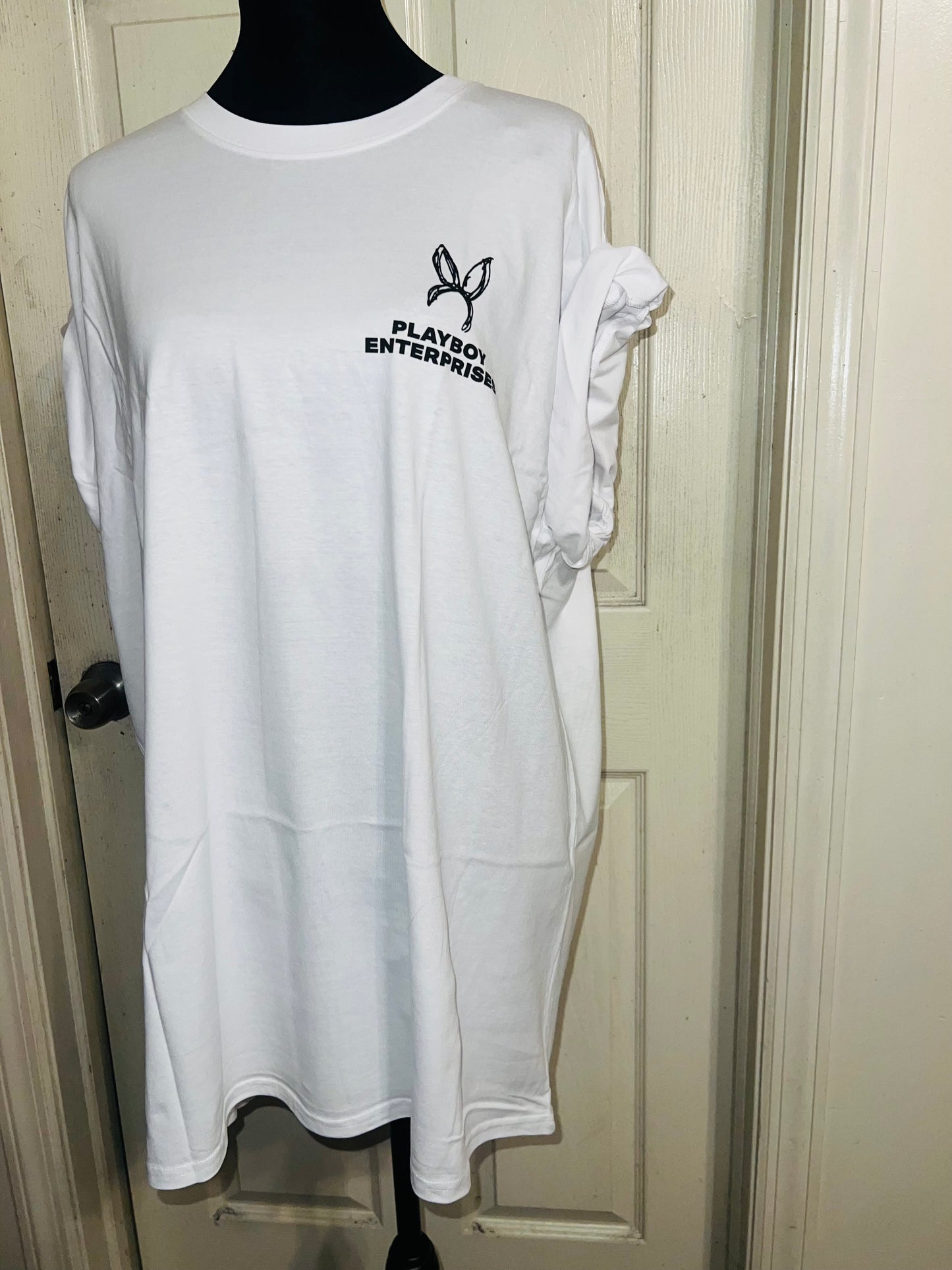 Playboy Double Sided Oversized Distressed Tee