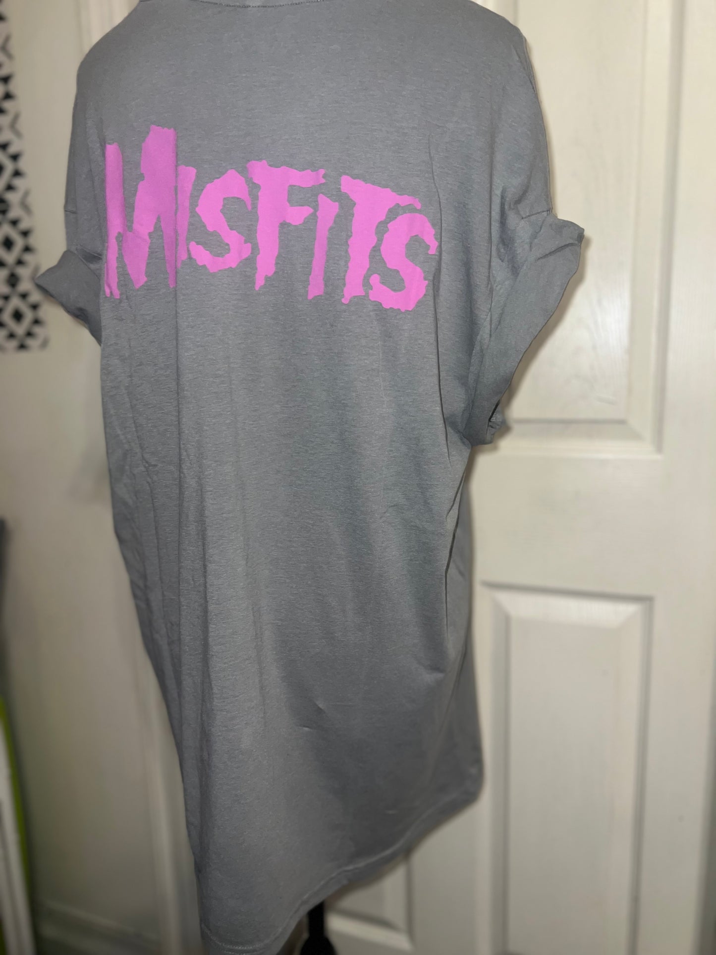 Misfits Double Sided Oversized Distressed Tee