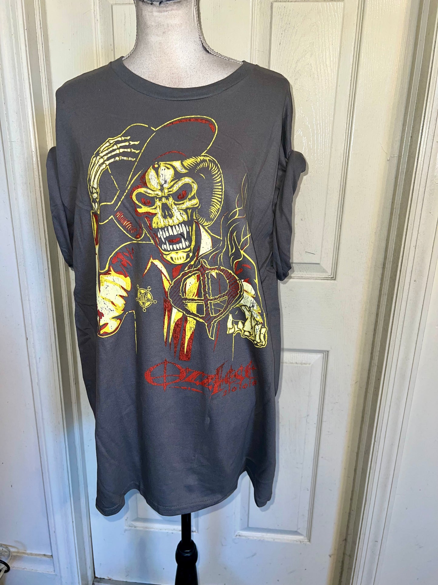 Ozzy Osbourne Ozzfest Oversized Distressed Tee