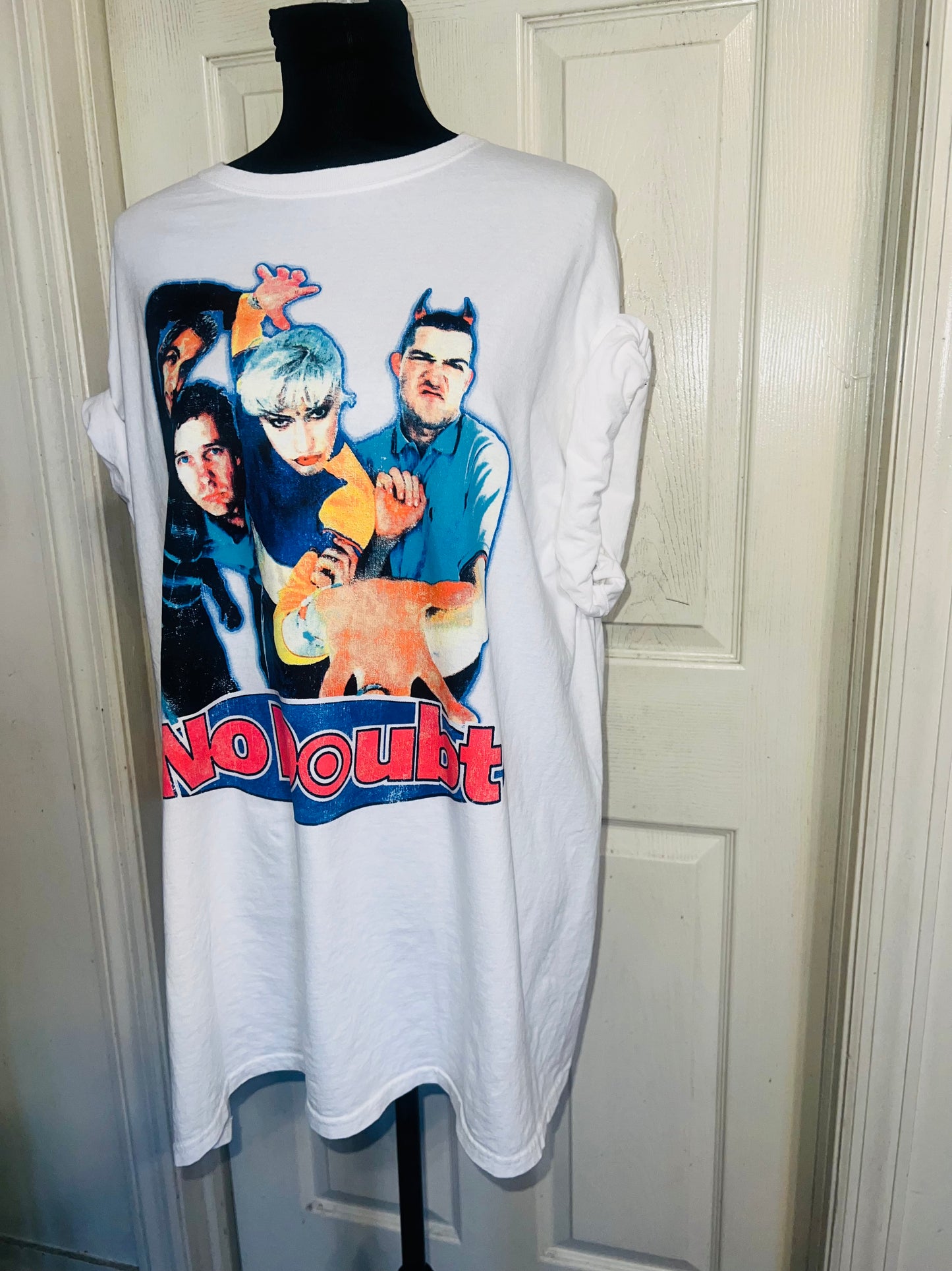 No Doubt Oversized Distressed Tee