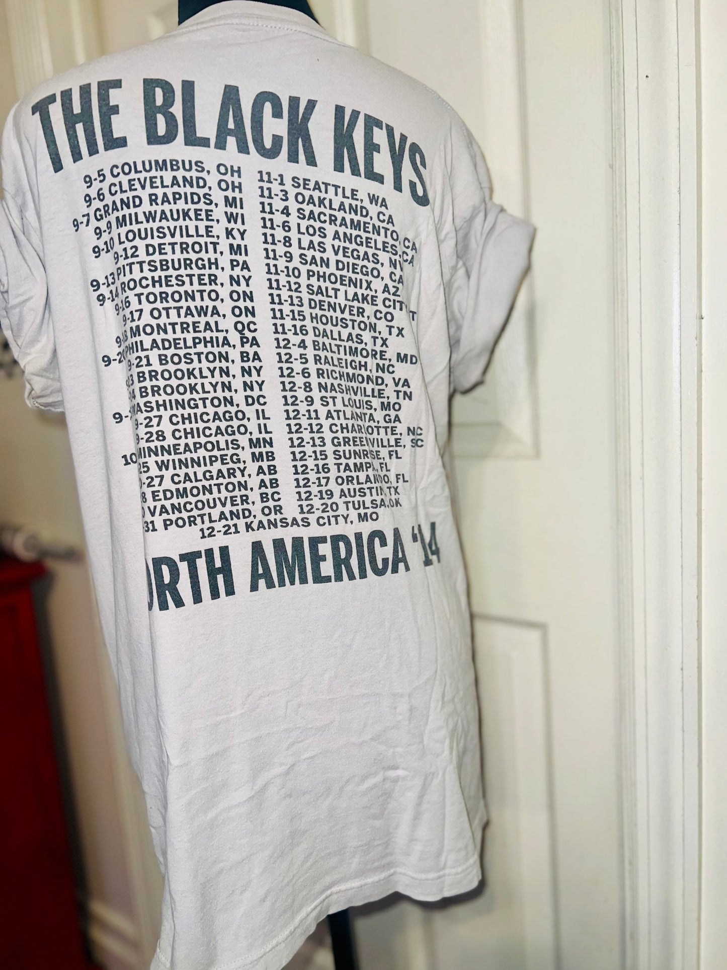 The Black Keys Vintage Tour Double Sided Oversized Tee