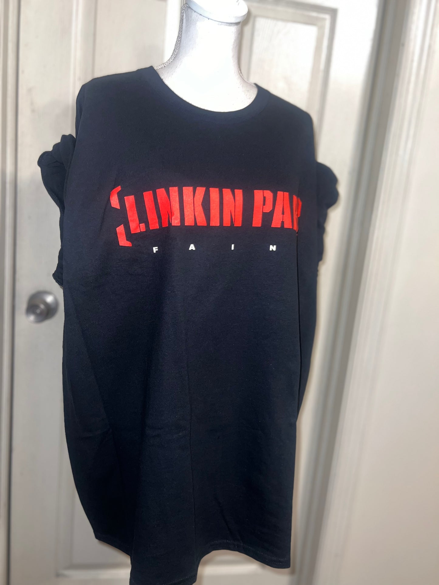 Linkin Park Double Sided Oversized Distressed Tee