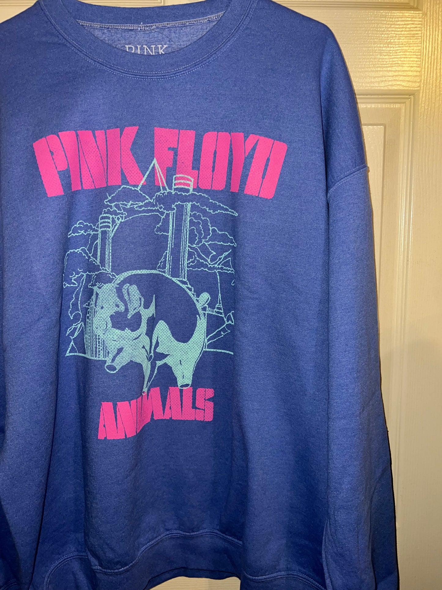 Pink Floyd Animals Oversized Distressed Sweatshirt