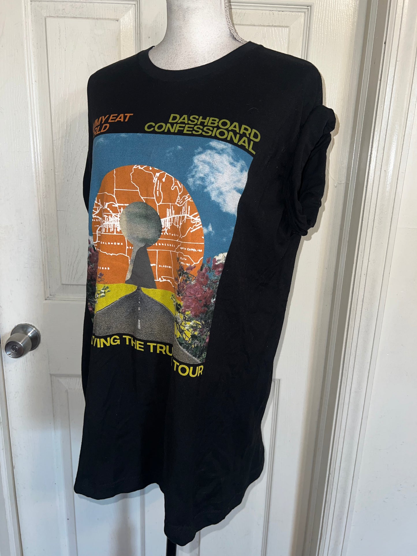 Dashboard Confessional / Jimmy Eat World Double Sided Distressed Tee