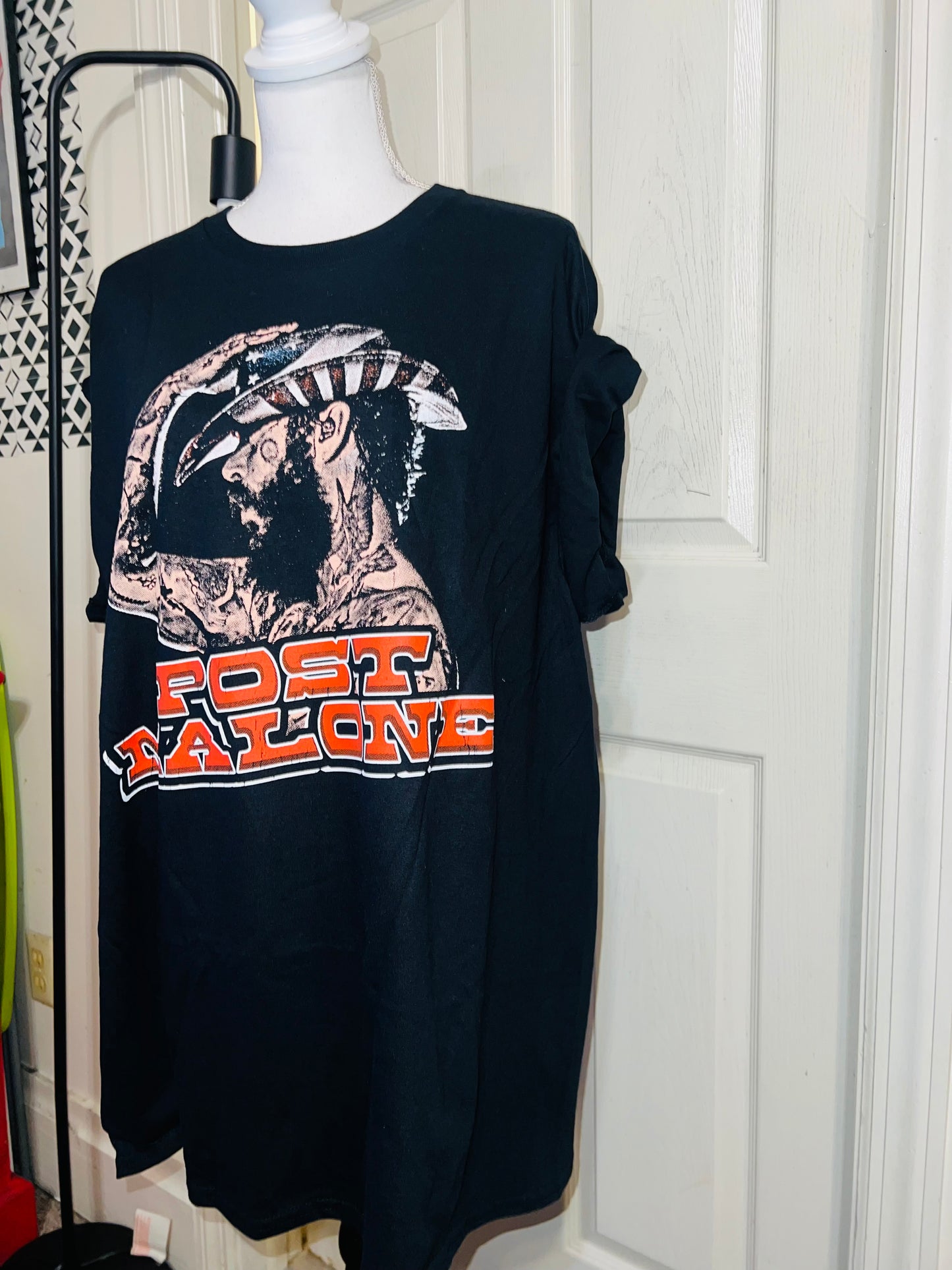 Post Malone Oversized Distressed Teeo