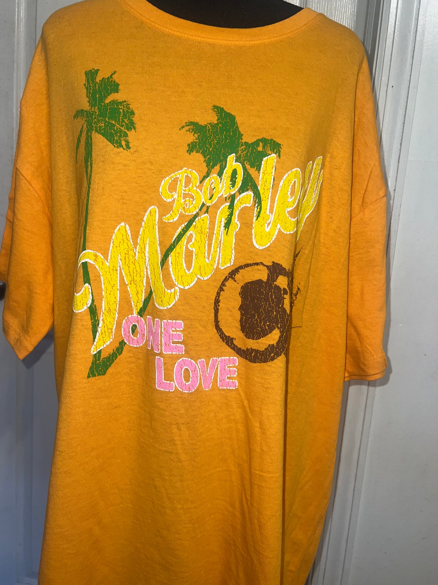 Bob Marley Oversized Distressed Tee