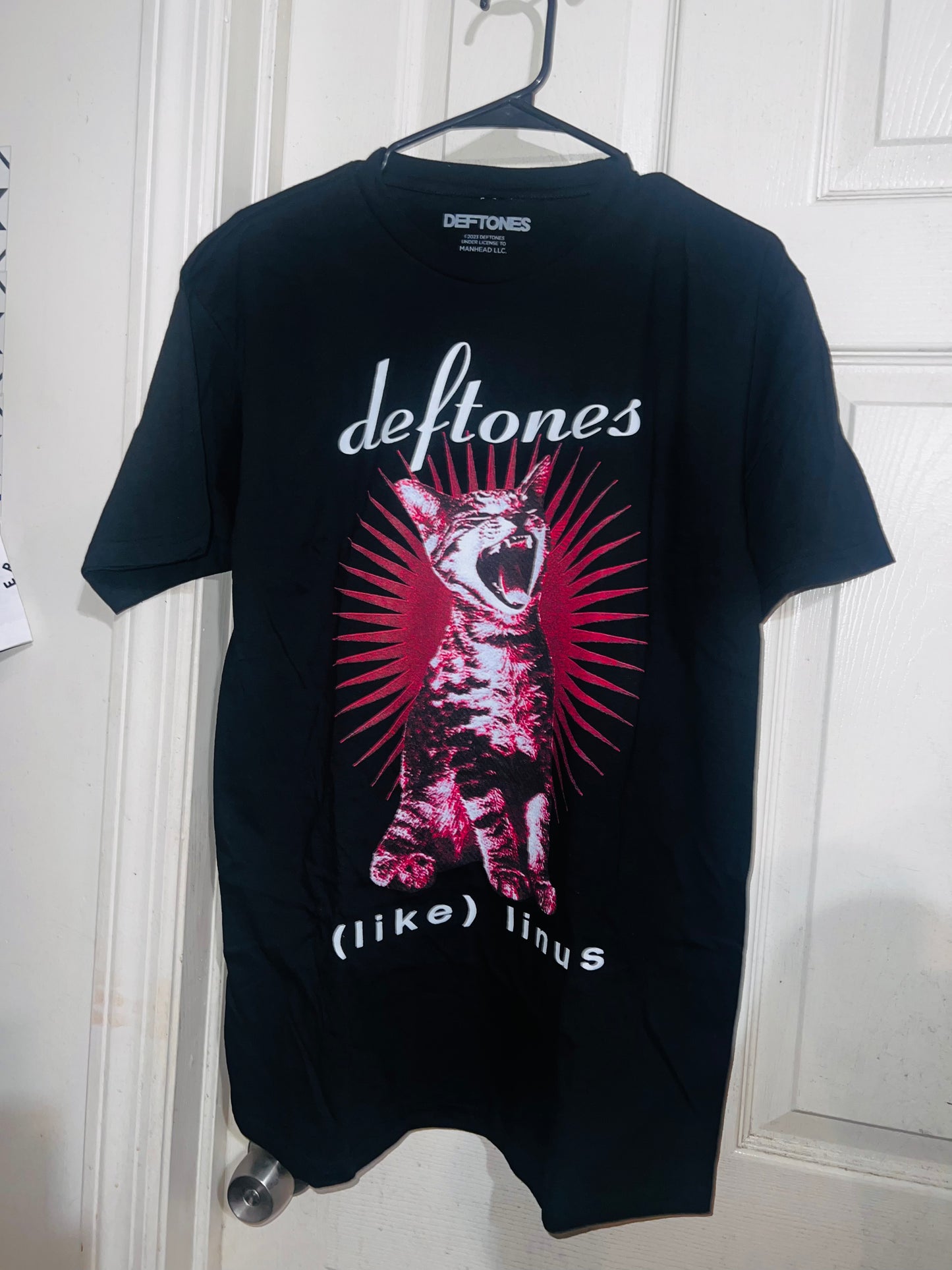 Deftones Like Linus Oversized Distressed Tee