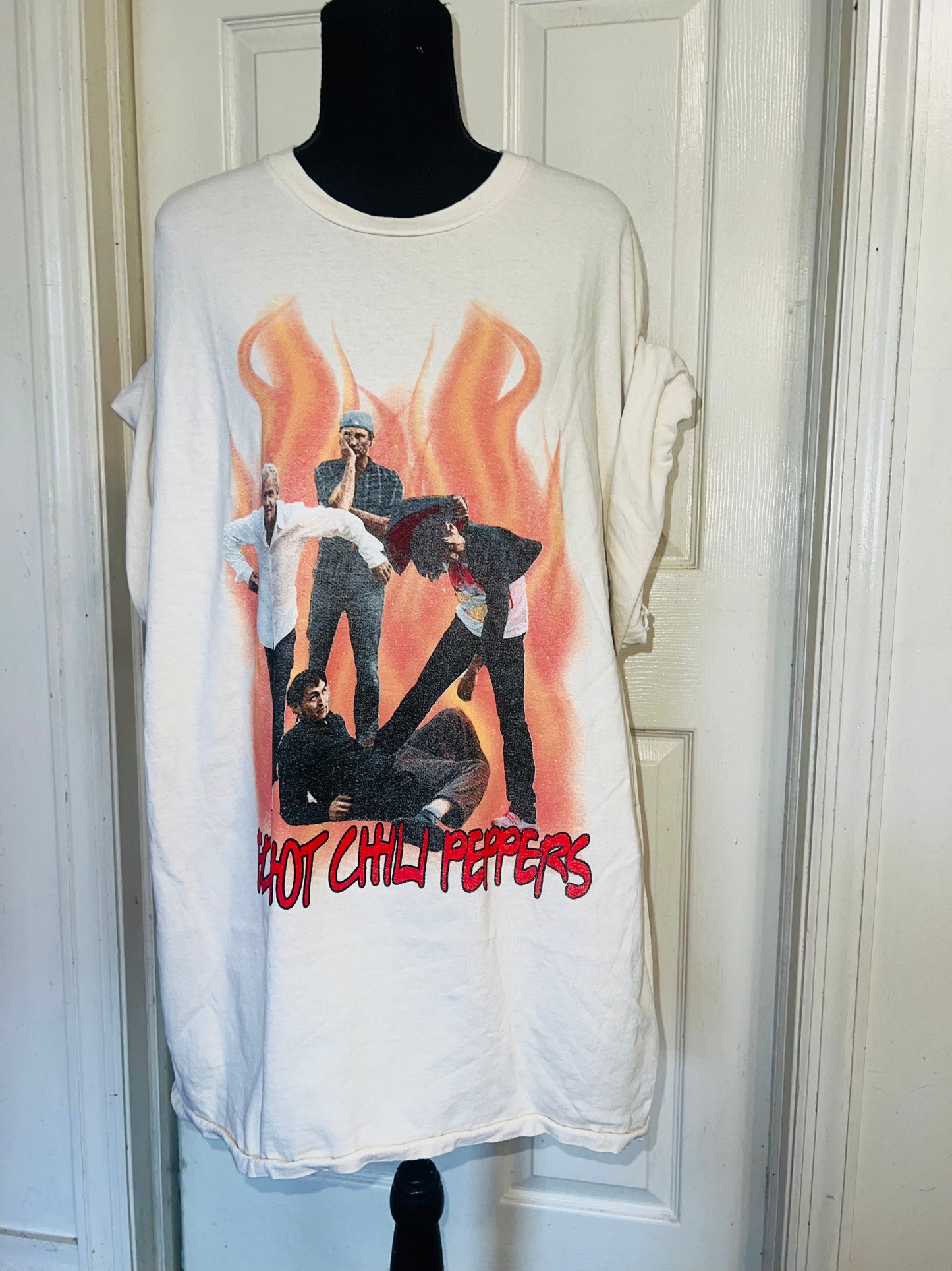 Red Hot Chili Peppers Oversized Distressed Tee