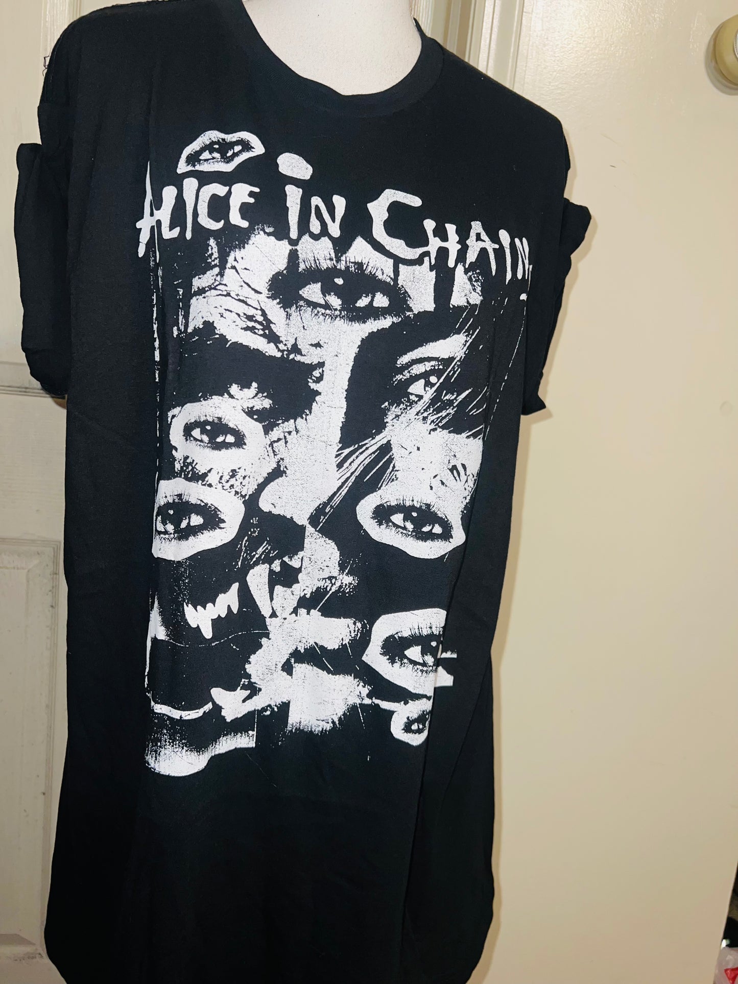 Alice In Chains Oversized Distressed Tee