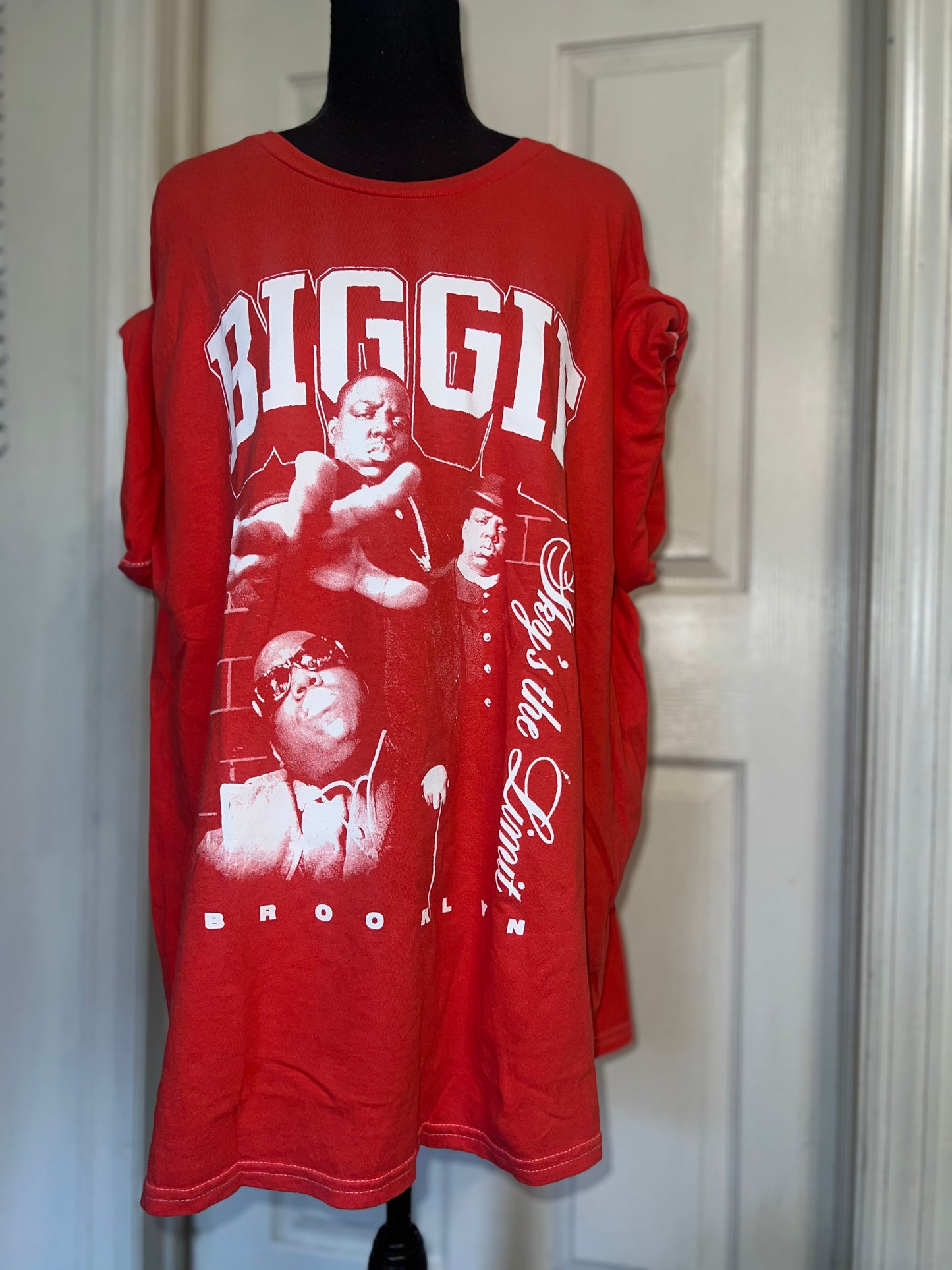 Biggie Smalls Oversized Distressed Tee