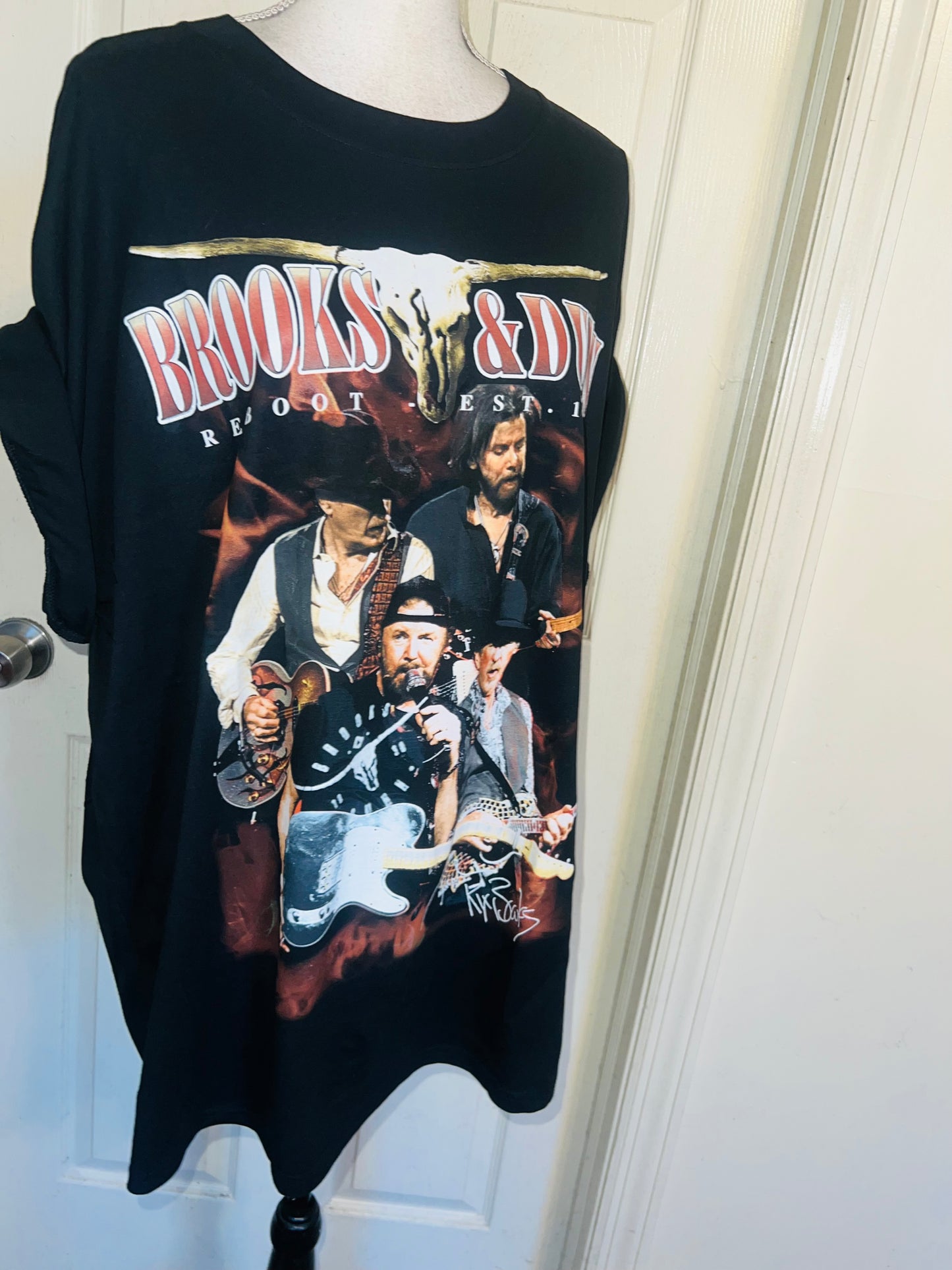 Brooks & Dunn Oversized Distressed Tee