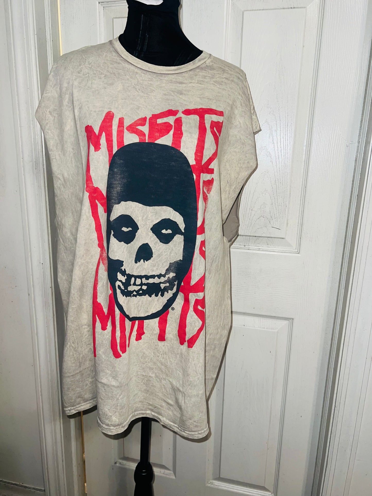 Misfits Oversized Distressed Muscle Tank