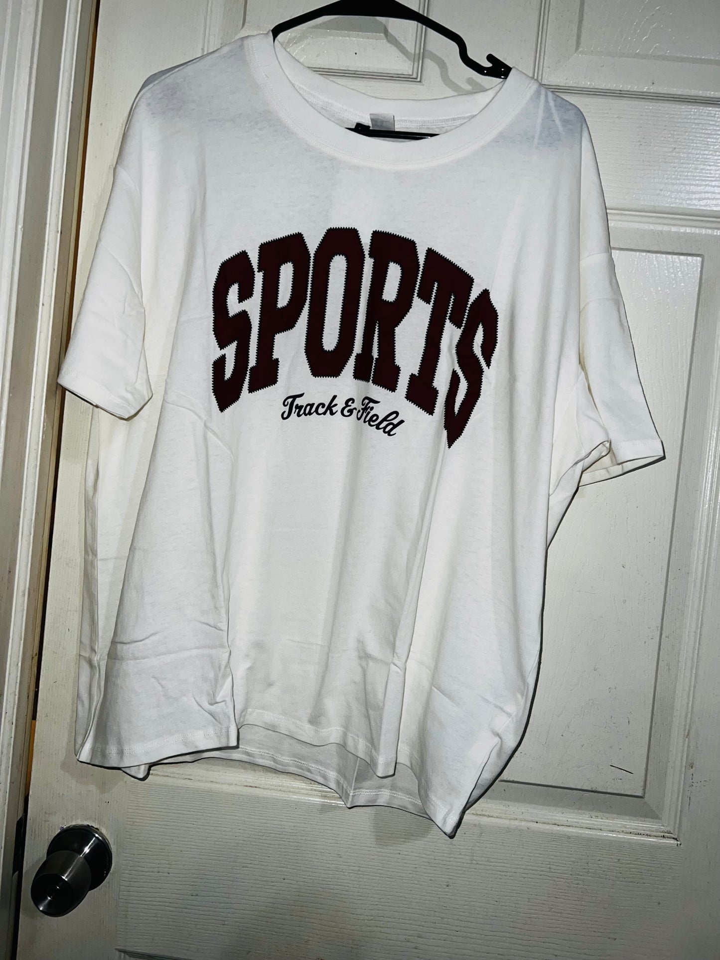 Sports Oversized Distressed Tee