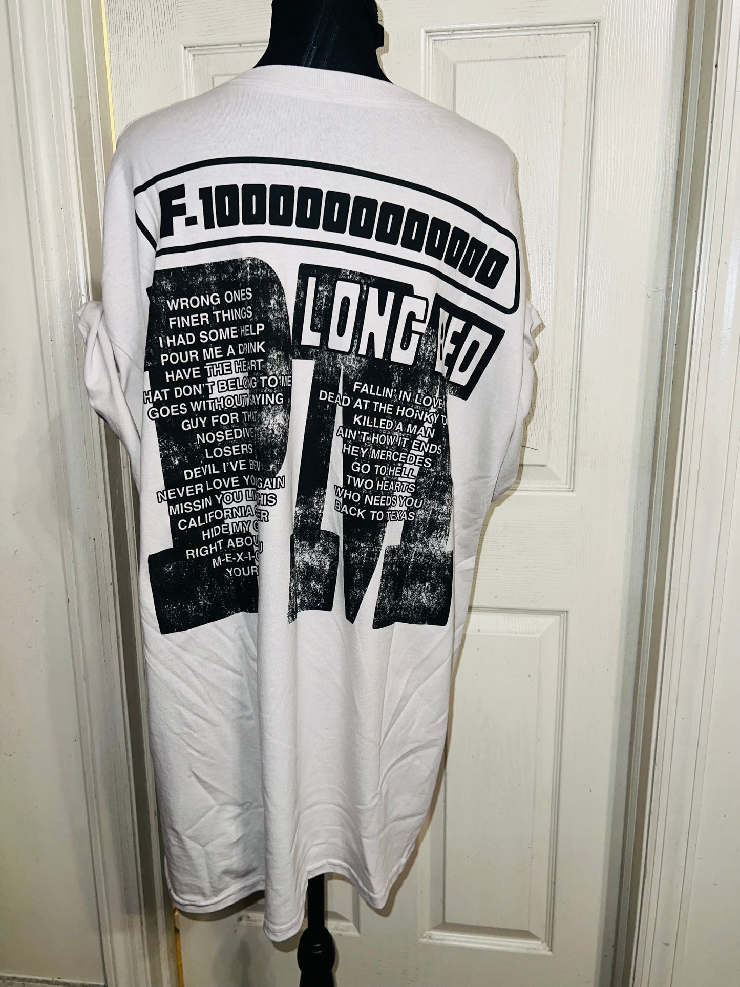 Post Malone Double Sided Oversized Distressed Tee