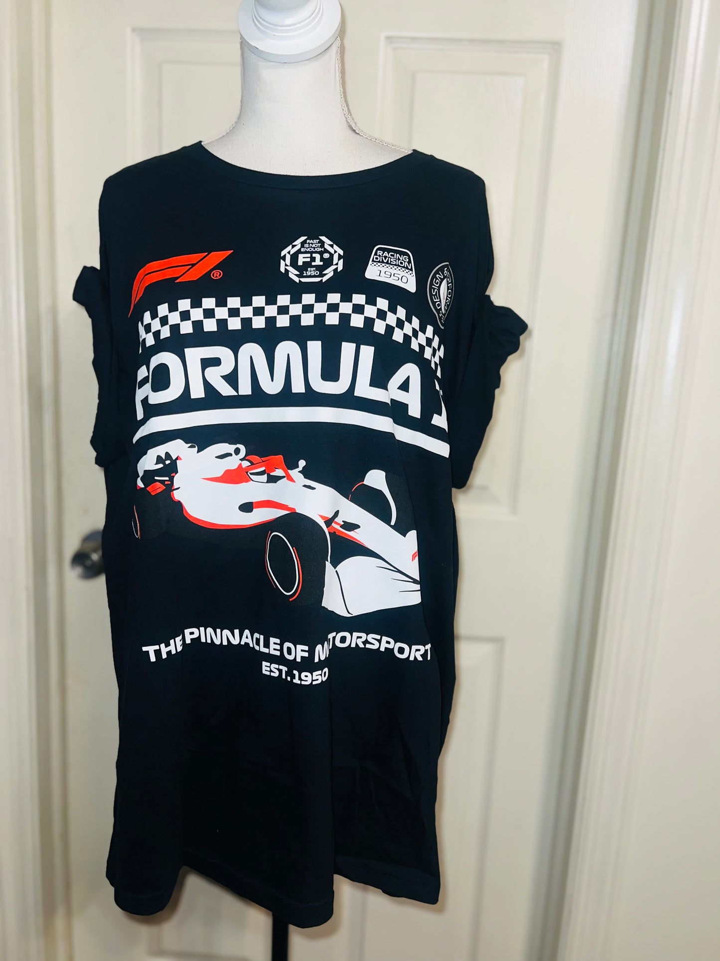 Formula 1 Oversized Distressed Tee