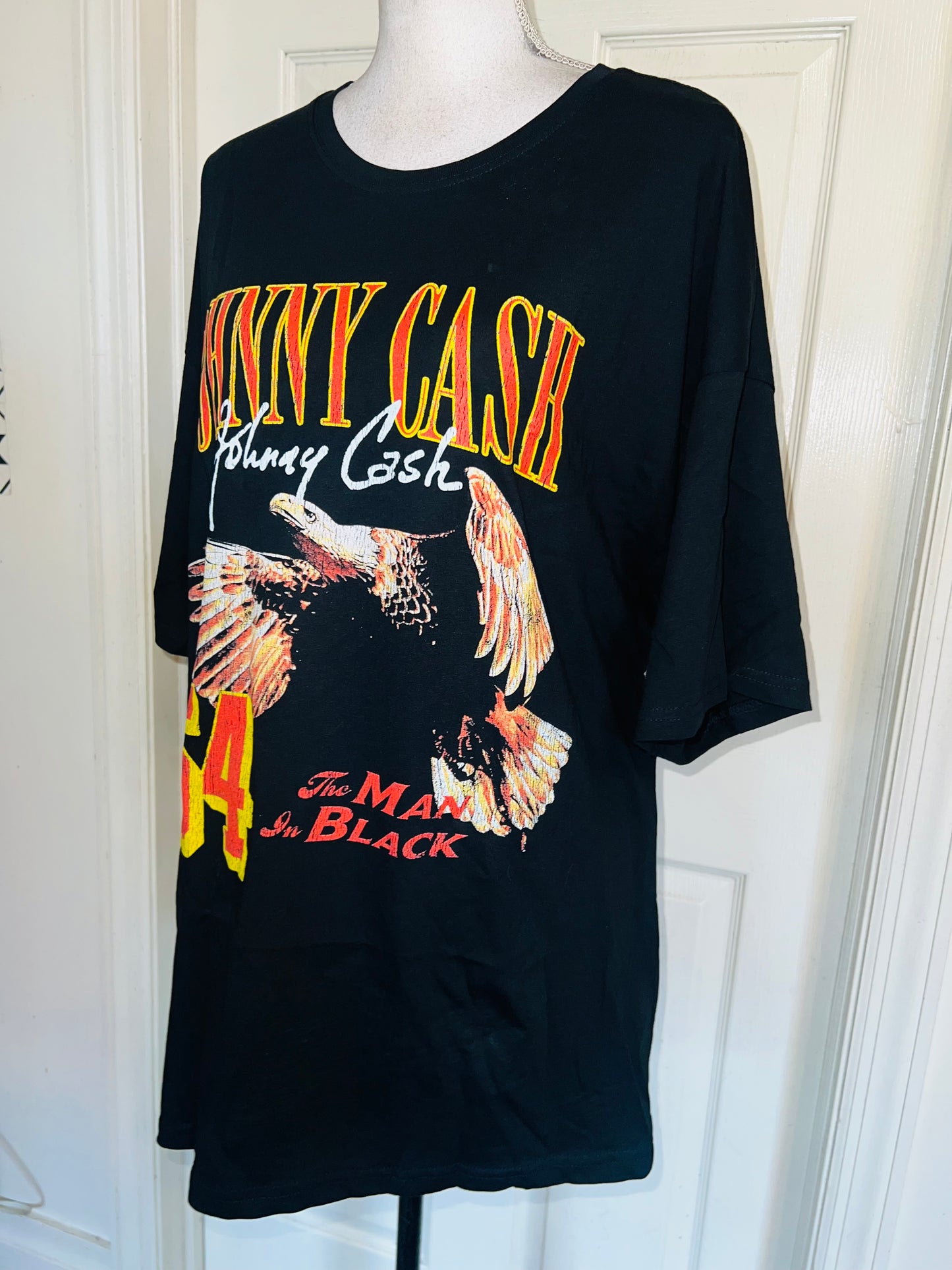 Johnny Cash Double Sided Oversized Distressed Tee