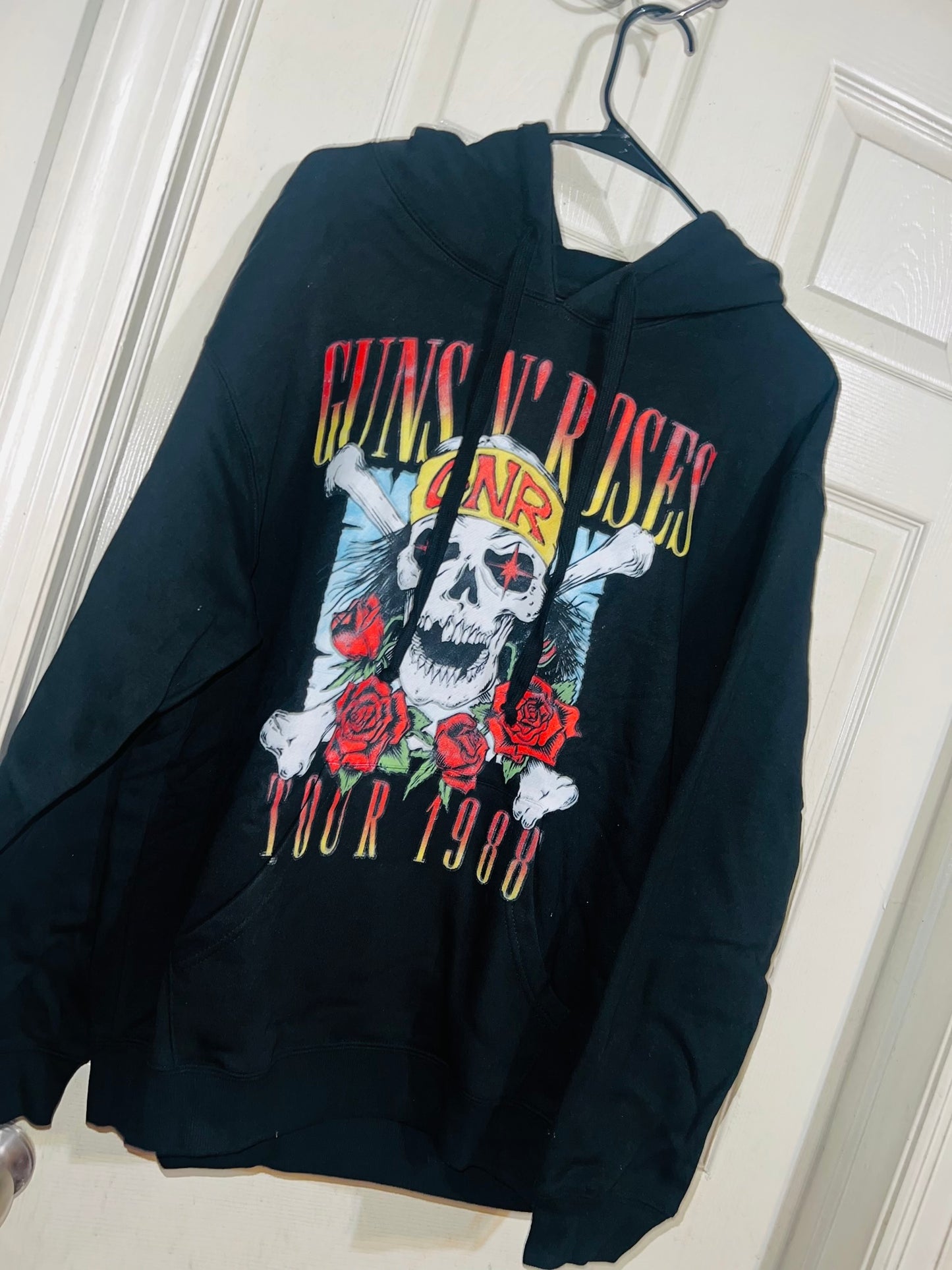 Guns n Roses Tour Oversized Drawstring Sweatshirt