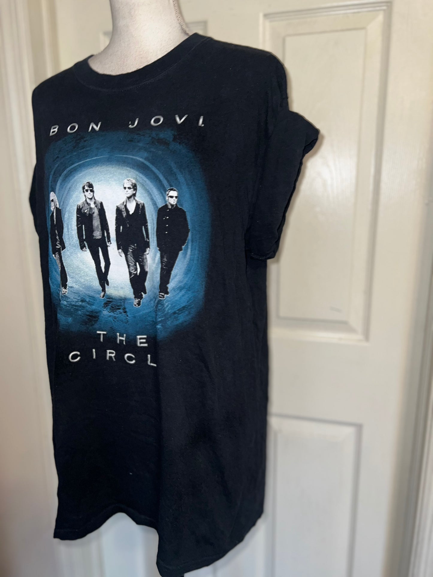 Bon Jovi Double Sided Oversized Distressed Tee
