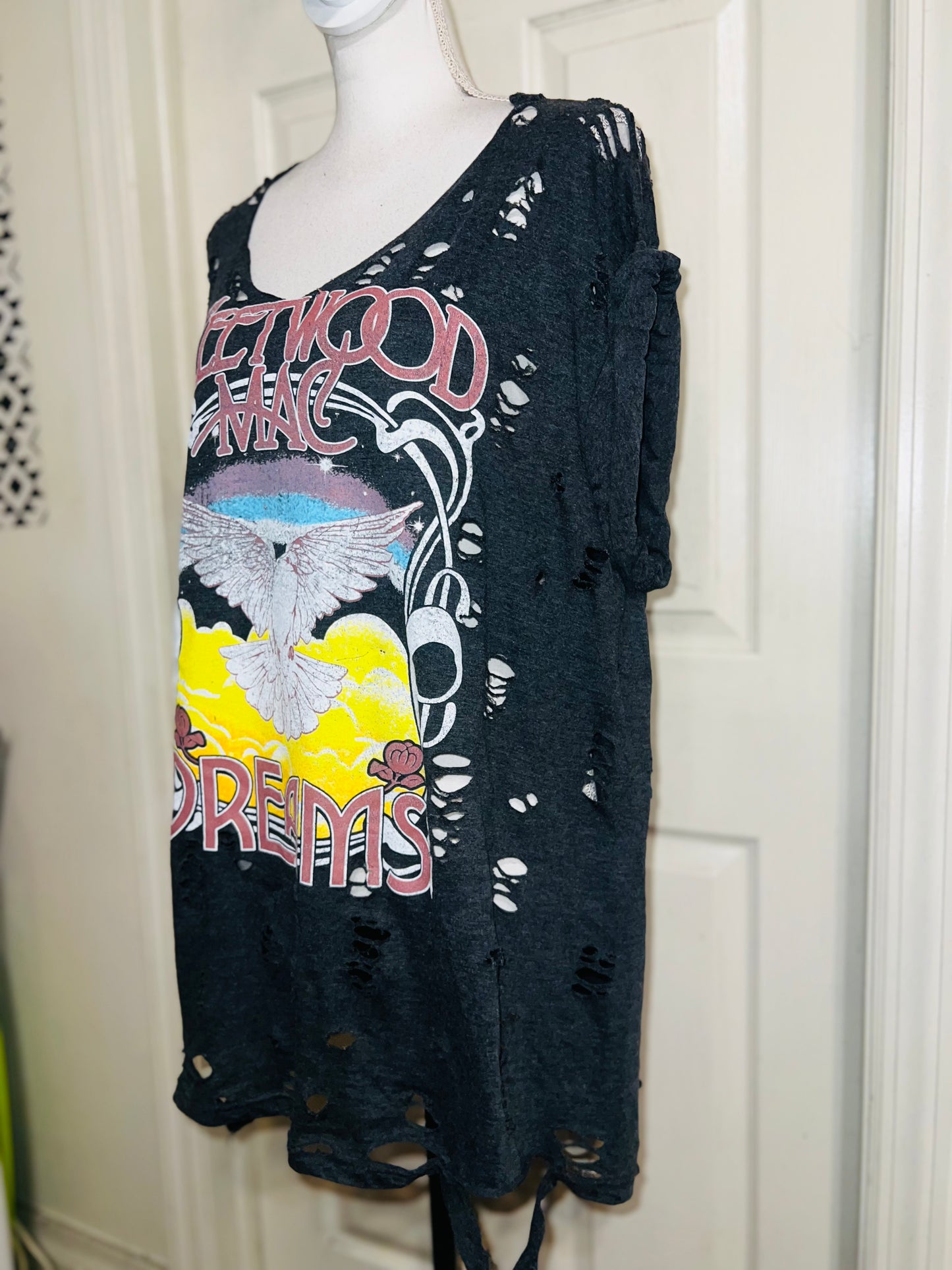 Fleetwood Mac Oversized Distressed Tee